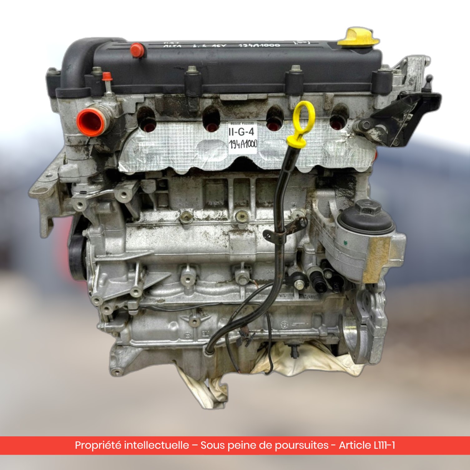 Moteur Fiat Stilo 194A1000 — occasion — vue 2