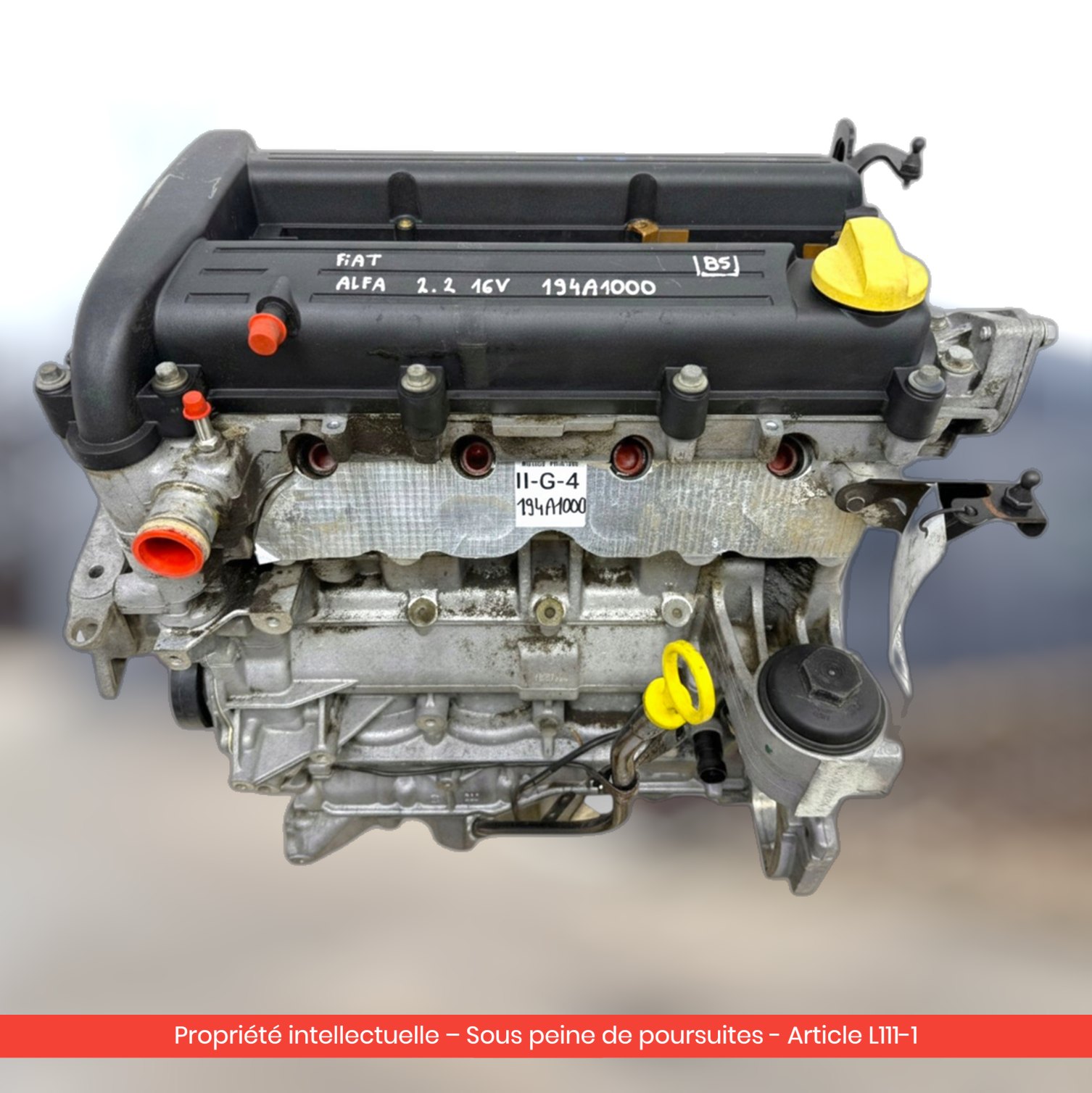 Moteur Fiat Stilo 194A1000 — occasion — vue 3