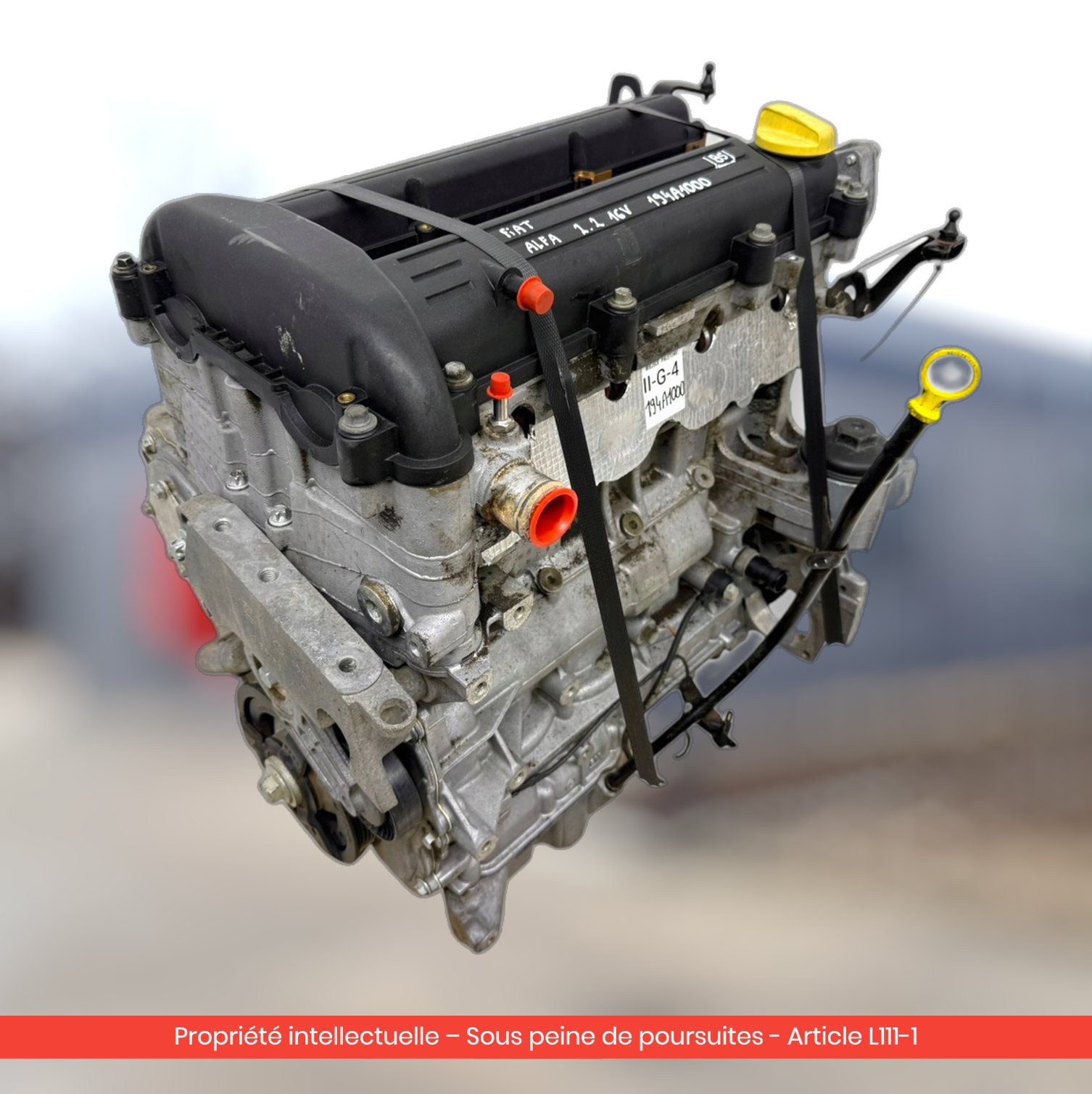 Moteur Fiat Stilo 194A1000 — occasion — vue 4