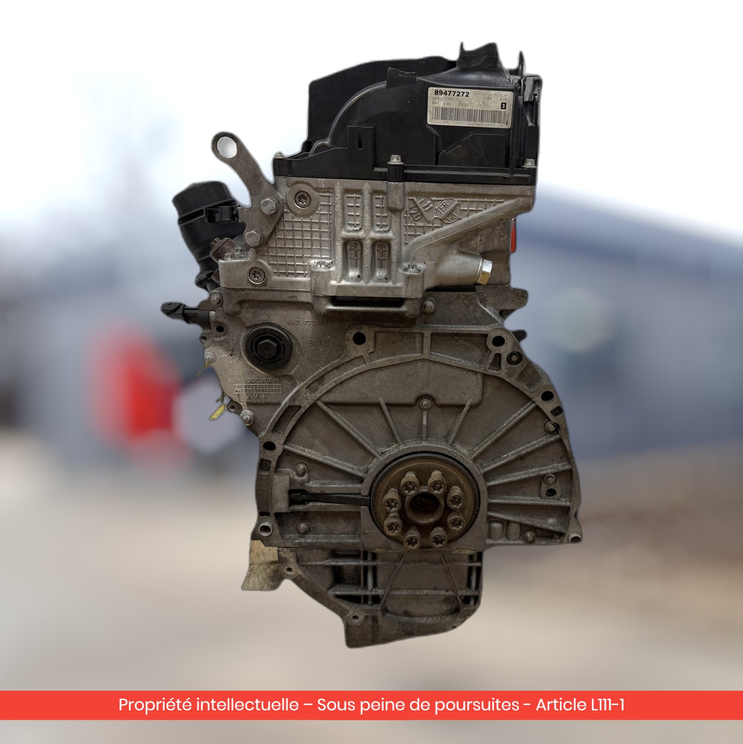 Moteur BMW E90 E91 E92 E60 E61 X3 E83 E87 E88 D N47D20C — occasion — vue 2