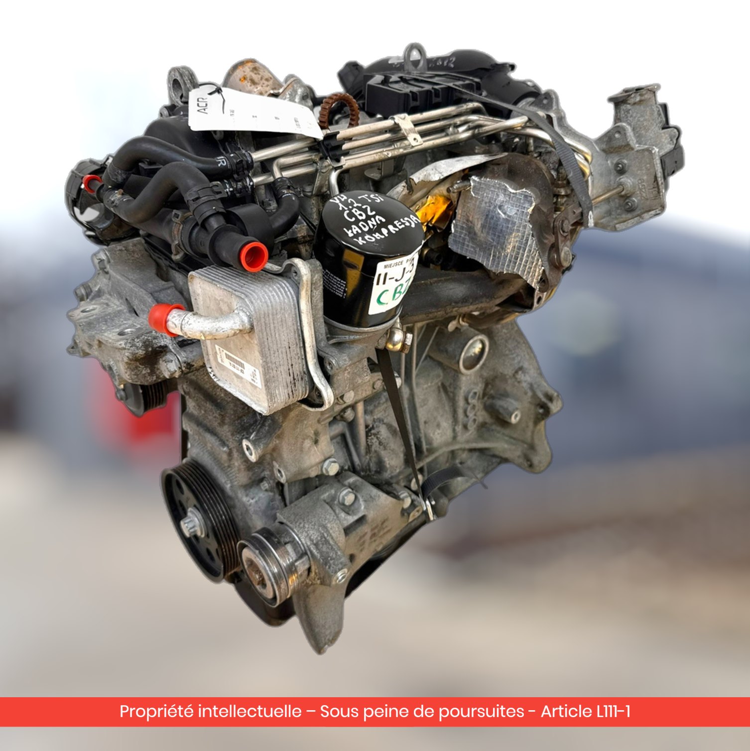 Moteur Volkswagen Golf V VI / Audi A3 8P1 / Škoda Yeti CBZ — occasion — vue 3
