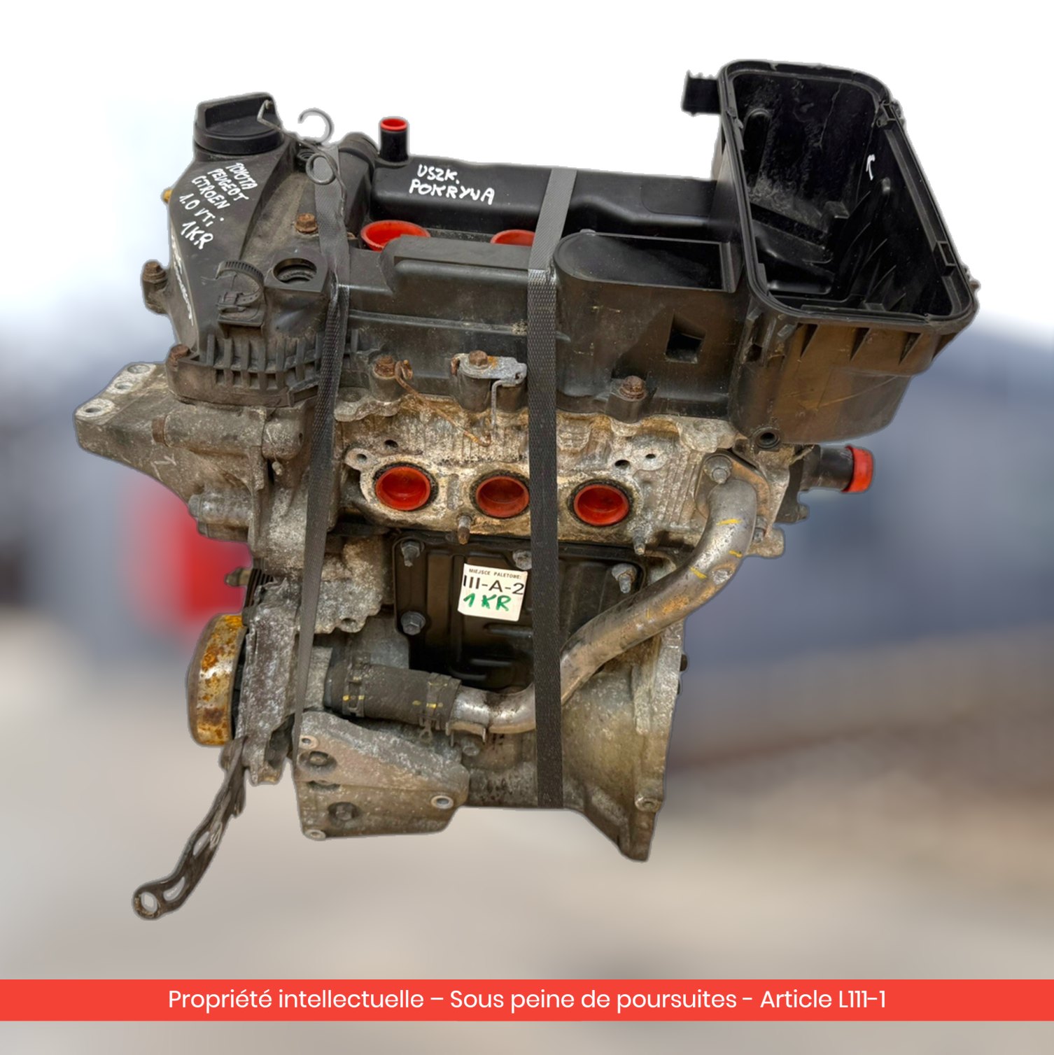 Moteur Peugeot 107 / Citroën C1 / Toyota Aygo 1KR — occasion — vue 4