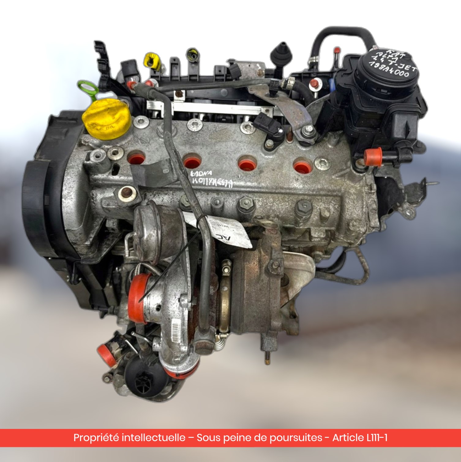 Moteur Alfa Romeo Mito / Lancia Delta III / Fiat Linea 198A4000 — occasion — vue 2