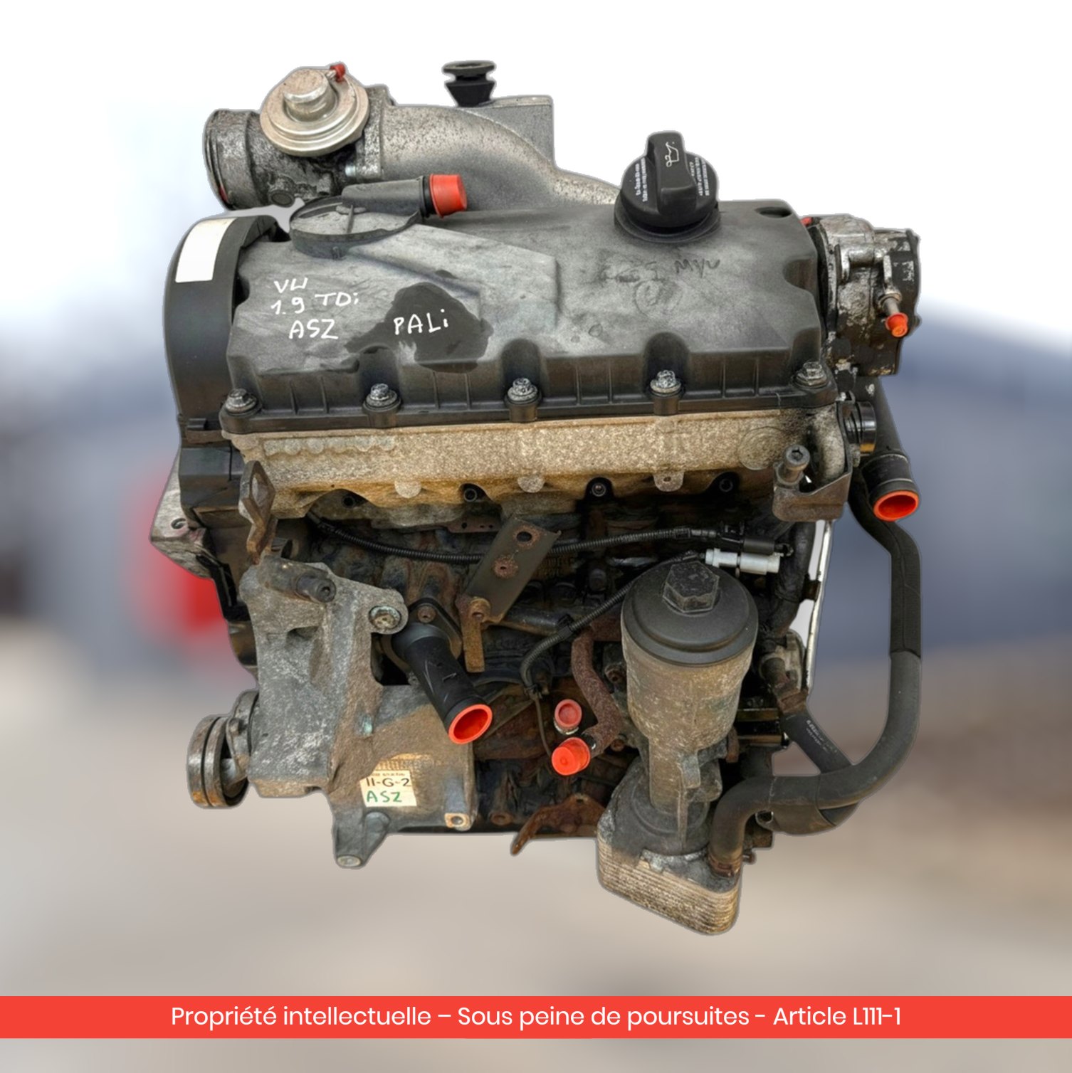 Moteur Volkswagen Golf IV / Audi A3 8L ASZ — occasion — vue 3