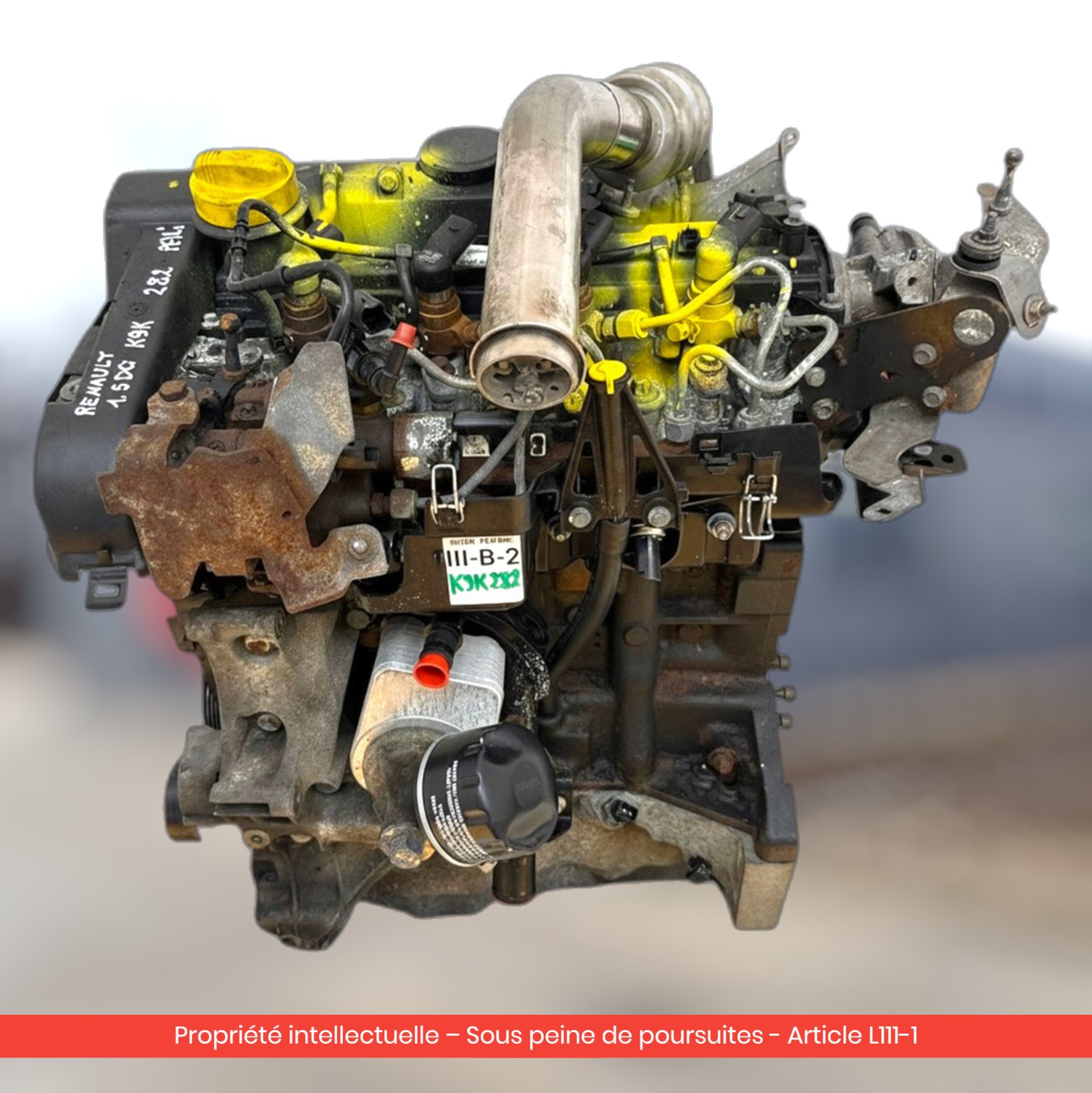Moteur Nissan Qashqai J10 K9K282 — occasion — vue 2