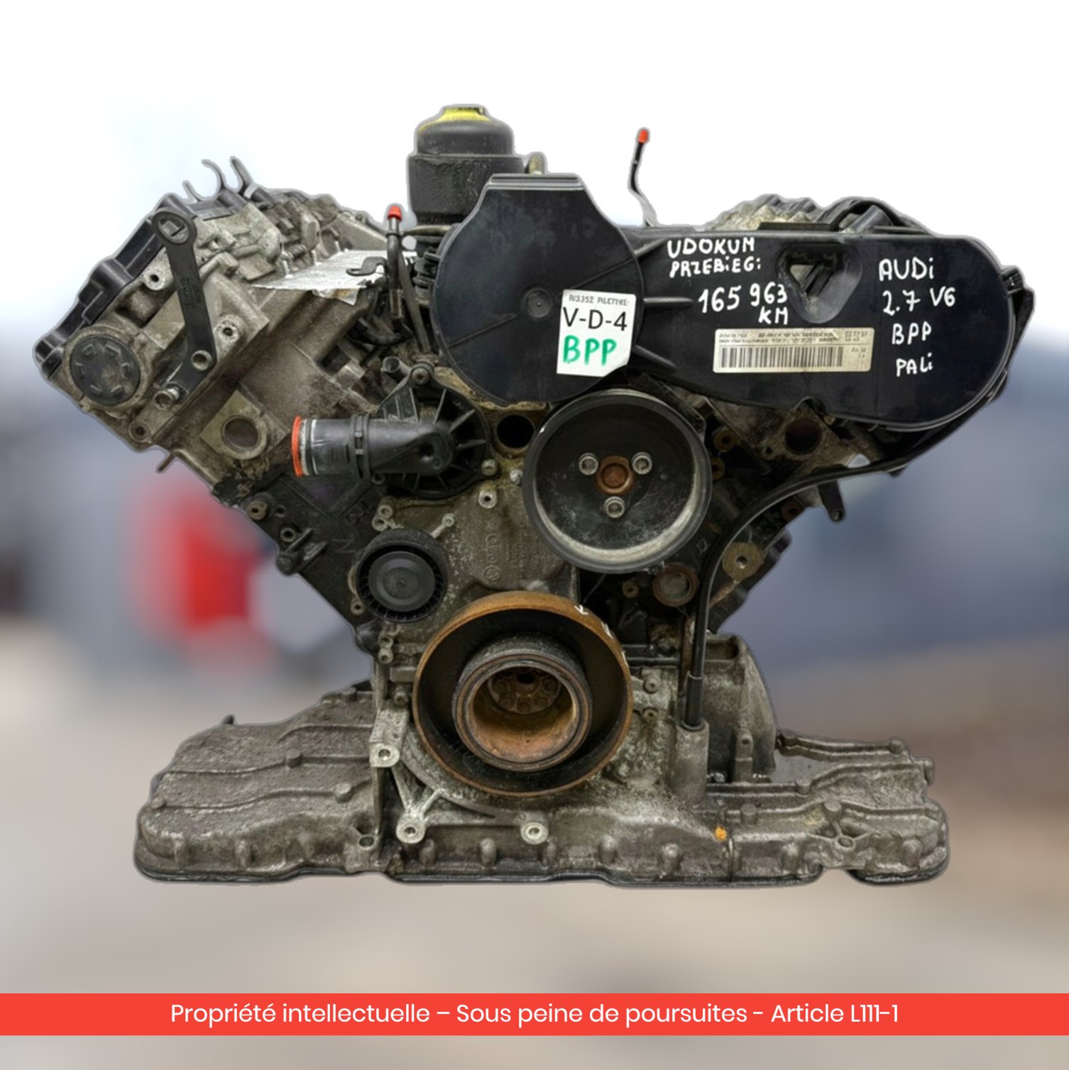 Moteur Audi A4 B7 A6 C6 BPP — occasion — vue 4