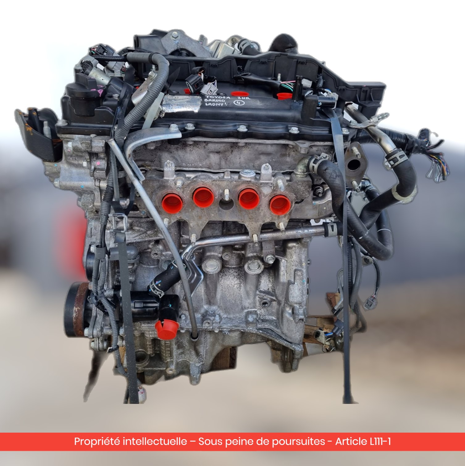 Moteur nu Toyota Yaris III 2NR — occasion — vue 2