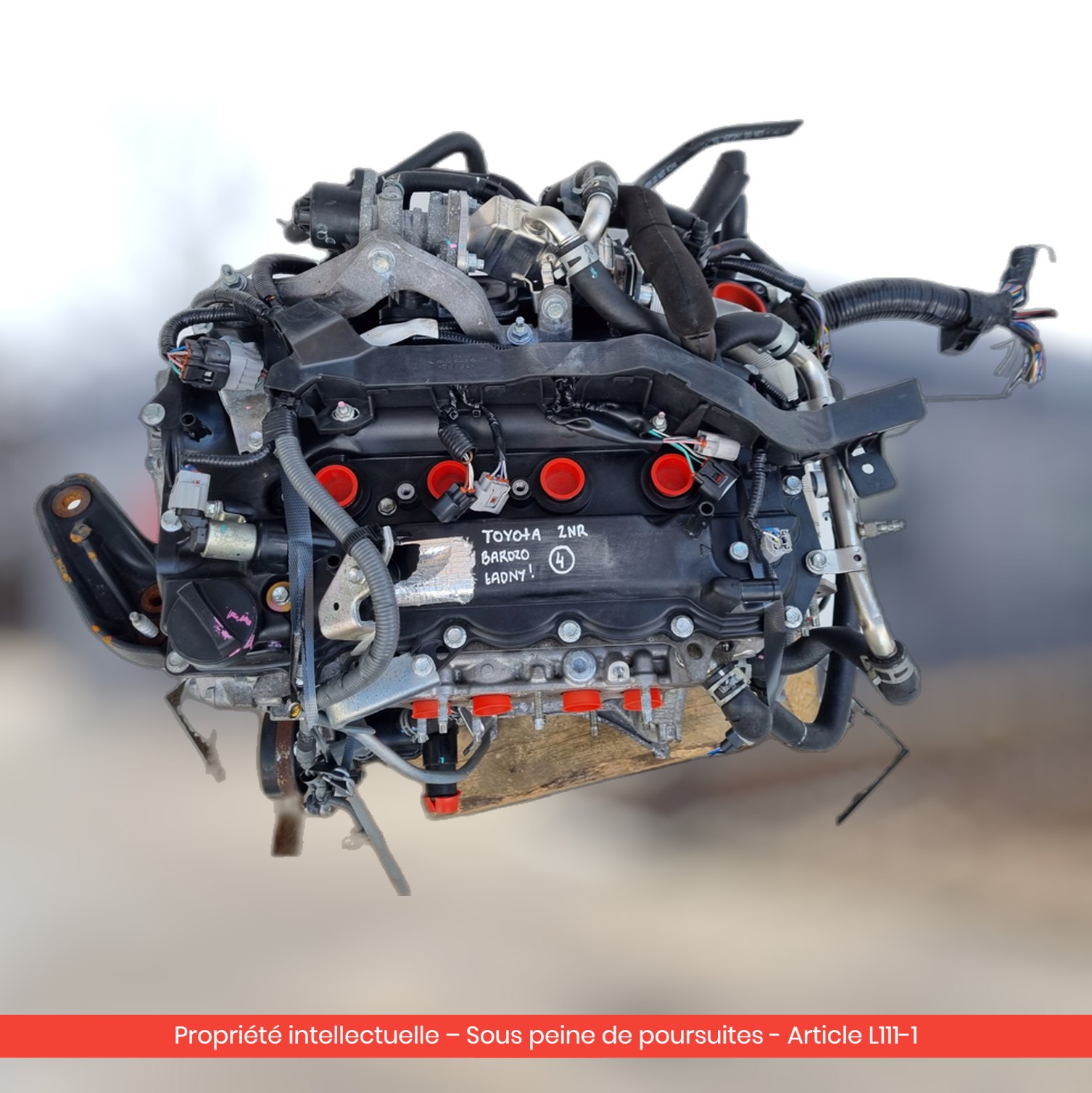 Moteur nu Toyota Yaris III 2NR — occasion — vue 3