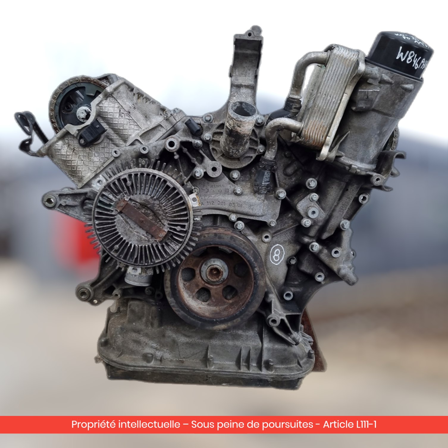 Moteur Mercedes ML W163 V8 113 — occasion — vue 3