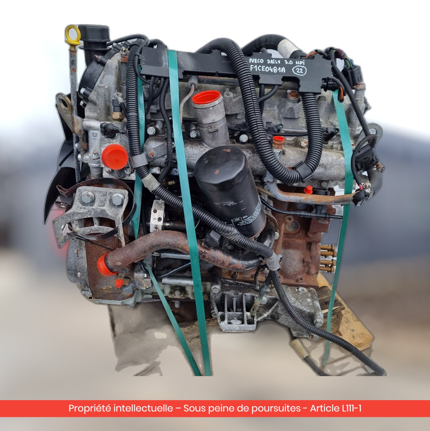 Moteur Iveco F1CE0481A — occasion — vue 3