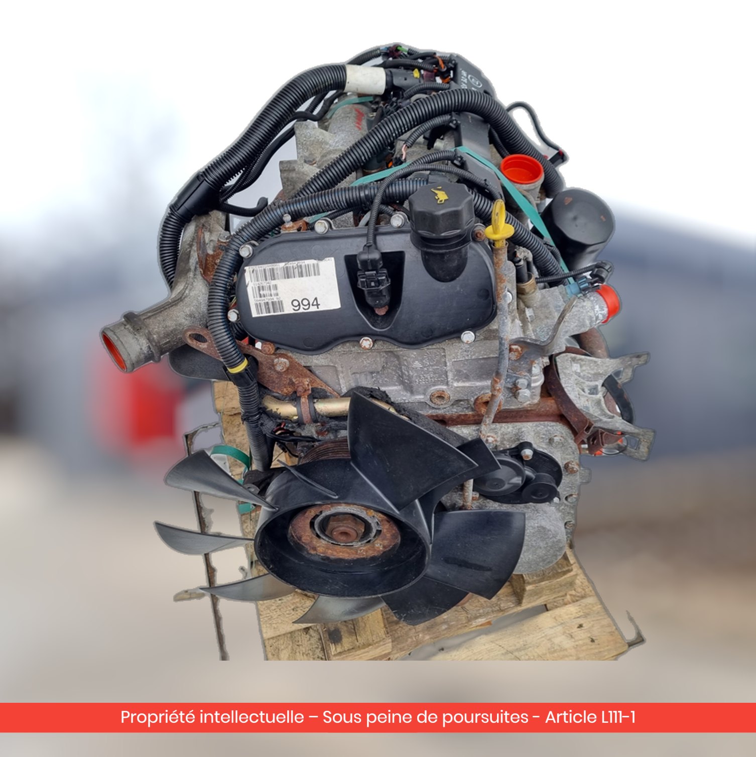 Moteur Iveco F1CE0481A — occasion — vue 4
