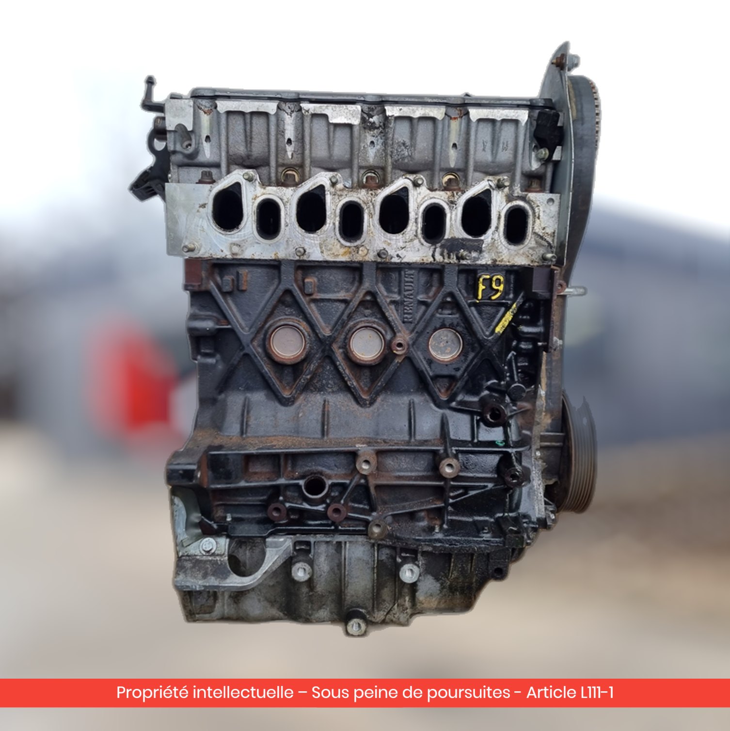 Moteur Renault Megane II F9Q801 — occasion — vue 3