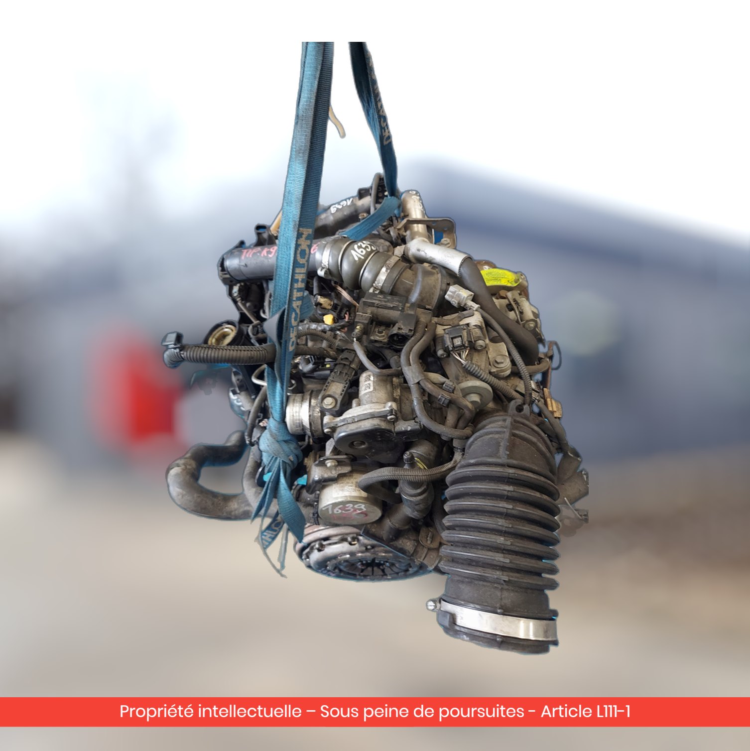 Moteur Nissan Qashqai II / Juke / Renault  K9KF646 — occasion — vue 2