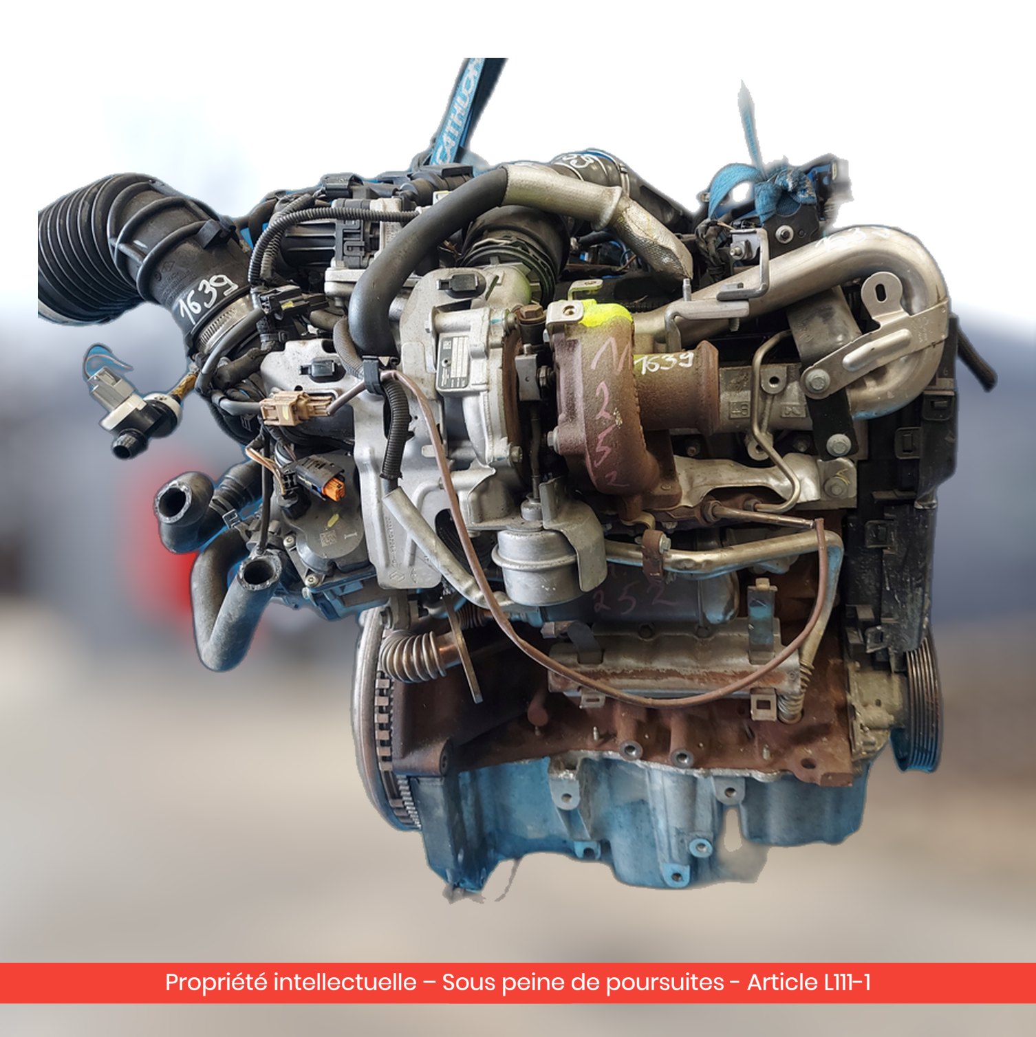 Moteur Nissan Qashqai II / Juke / Renault  K9KF646 — occasion — vue 4