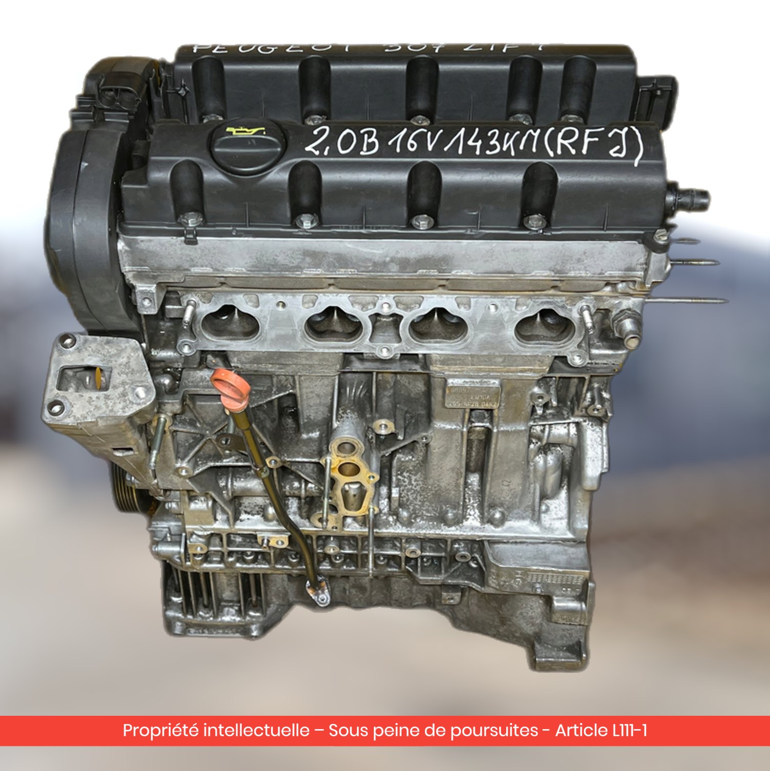 Moteur Citroën C5 / Peugeot 307 / 206 RFN-PSA — occasion — vue 4