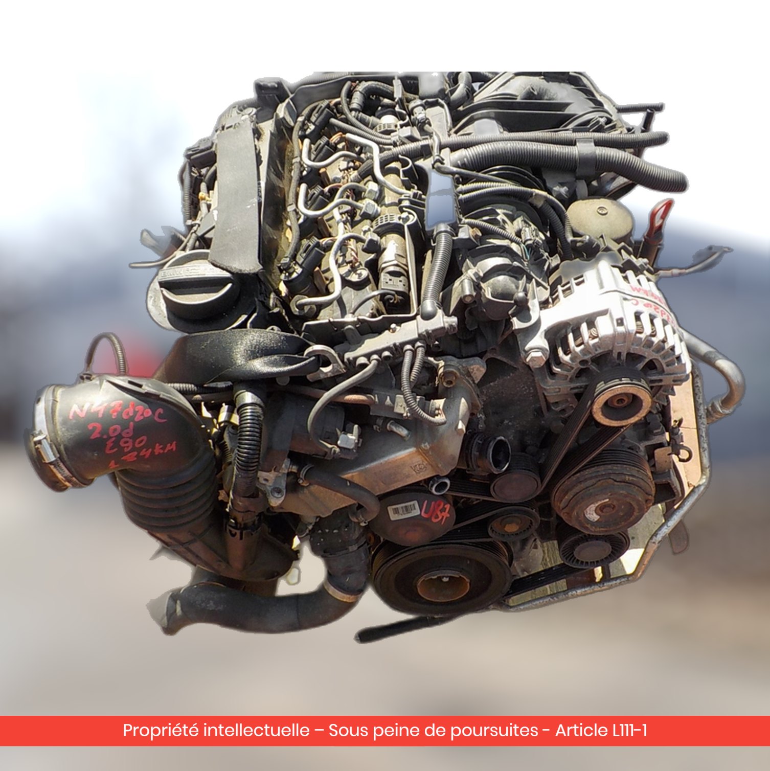 Moteur BMW 320 E90 / 120 E87N / 120 E81 N47D20A — occasion — vue 2
