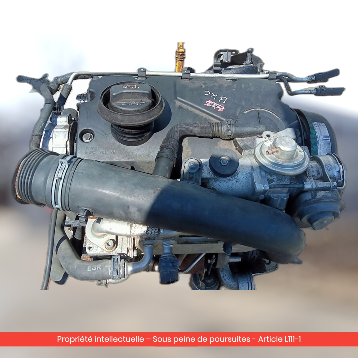 Moteur Seat Altea / Toledo / Škoda Octavia II BJB — occasion — vue 4