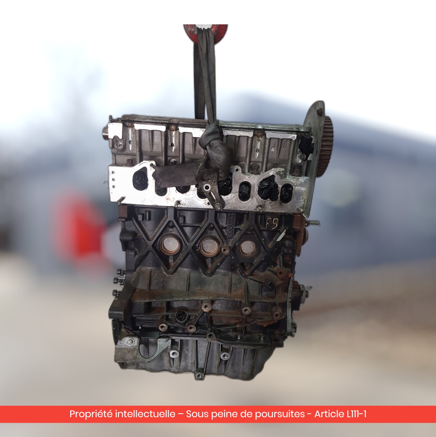 Moteur Renault Scenic II / Megane II F9QE804 — occasion — vue 2