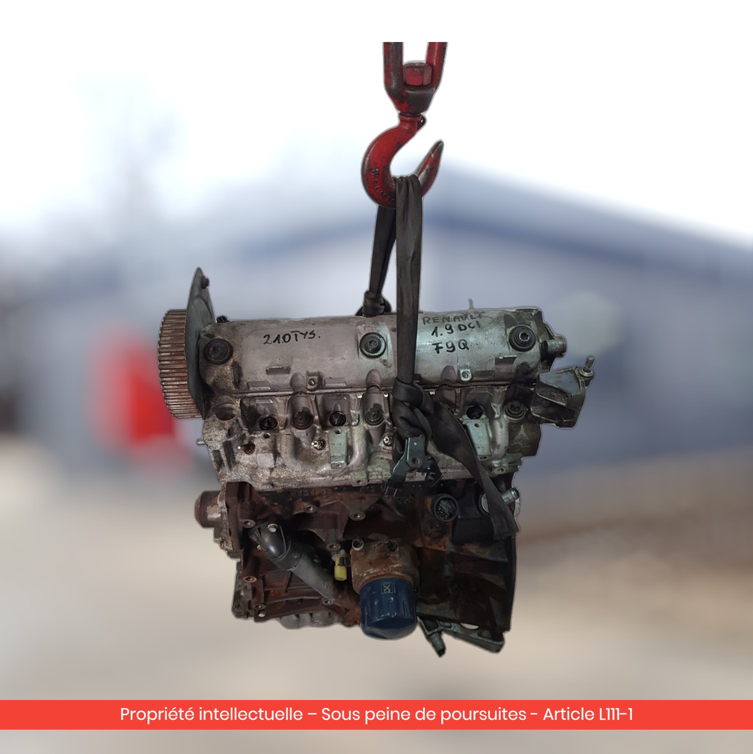 Moteur Renault Scenic II / Megane II F9QE804 — occasion — vue 4