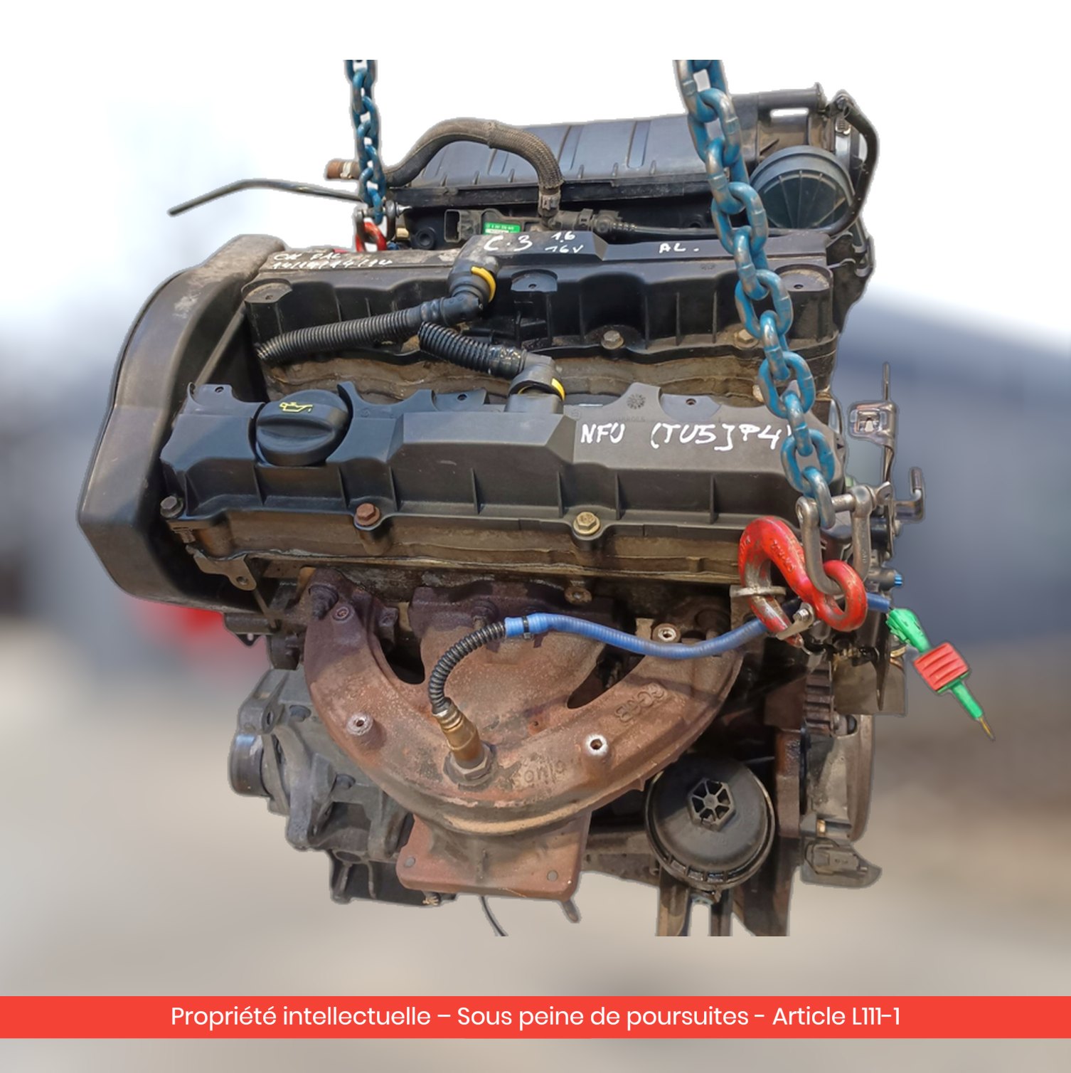 Moteur Citroën Berlingo III / Peugeot Partner III NFU-JY — occasion — vue 4