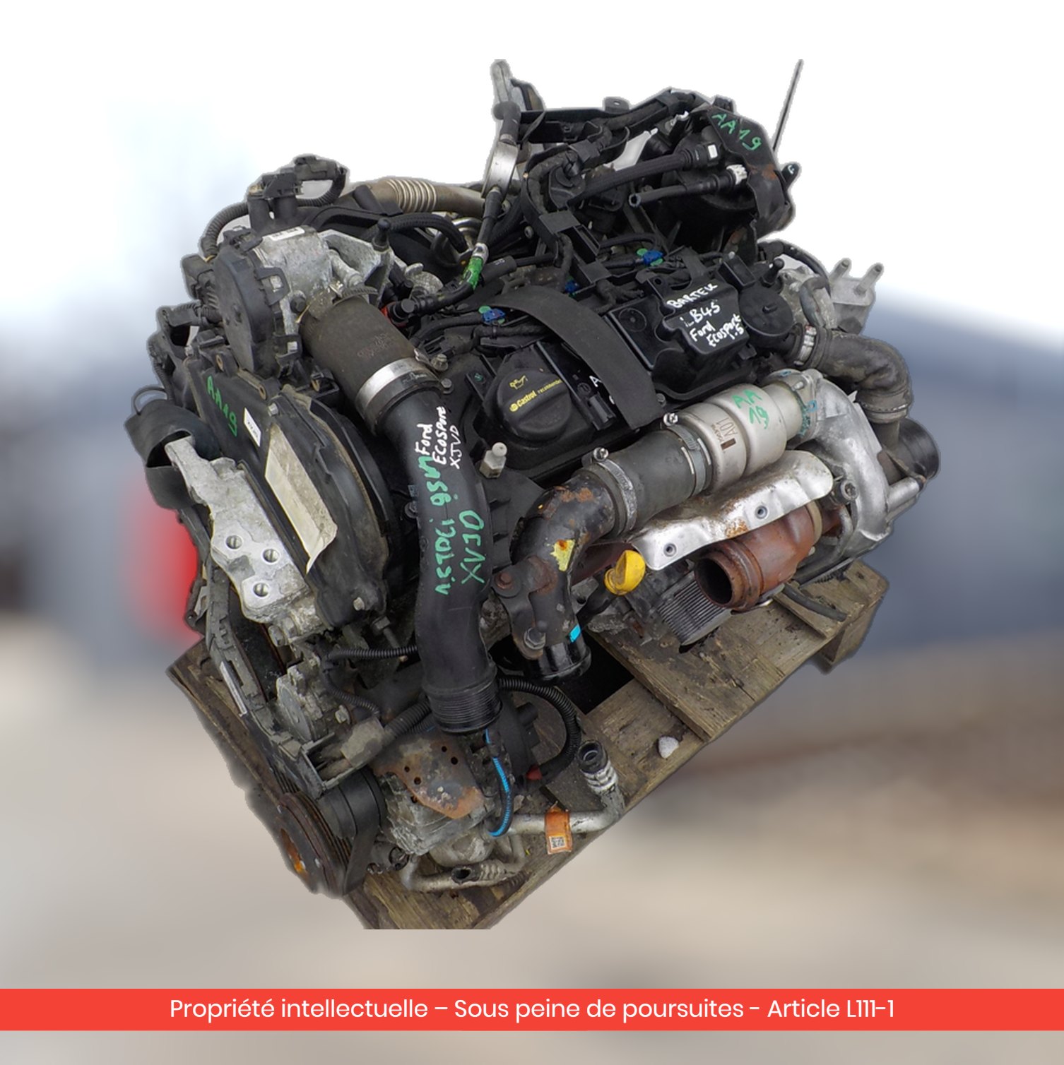 Moteur Ford Fiesta / Ecosport XVJD — occasion — vue 2