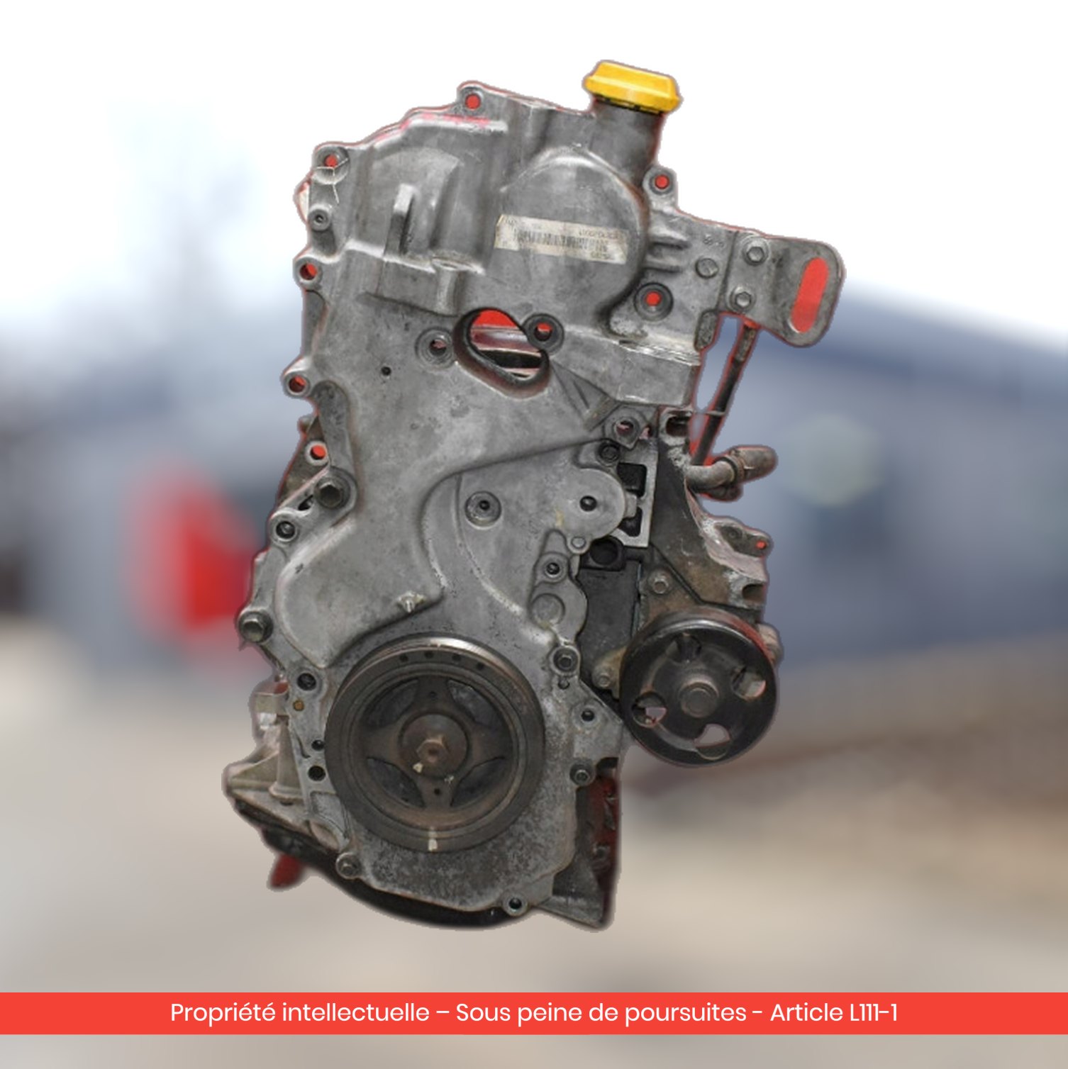 Moteur Mitsubishi Pajero / Pajero IV 4M41U-4-70L — occasion — vue 4