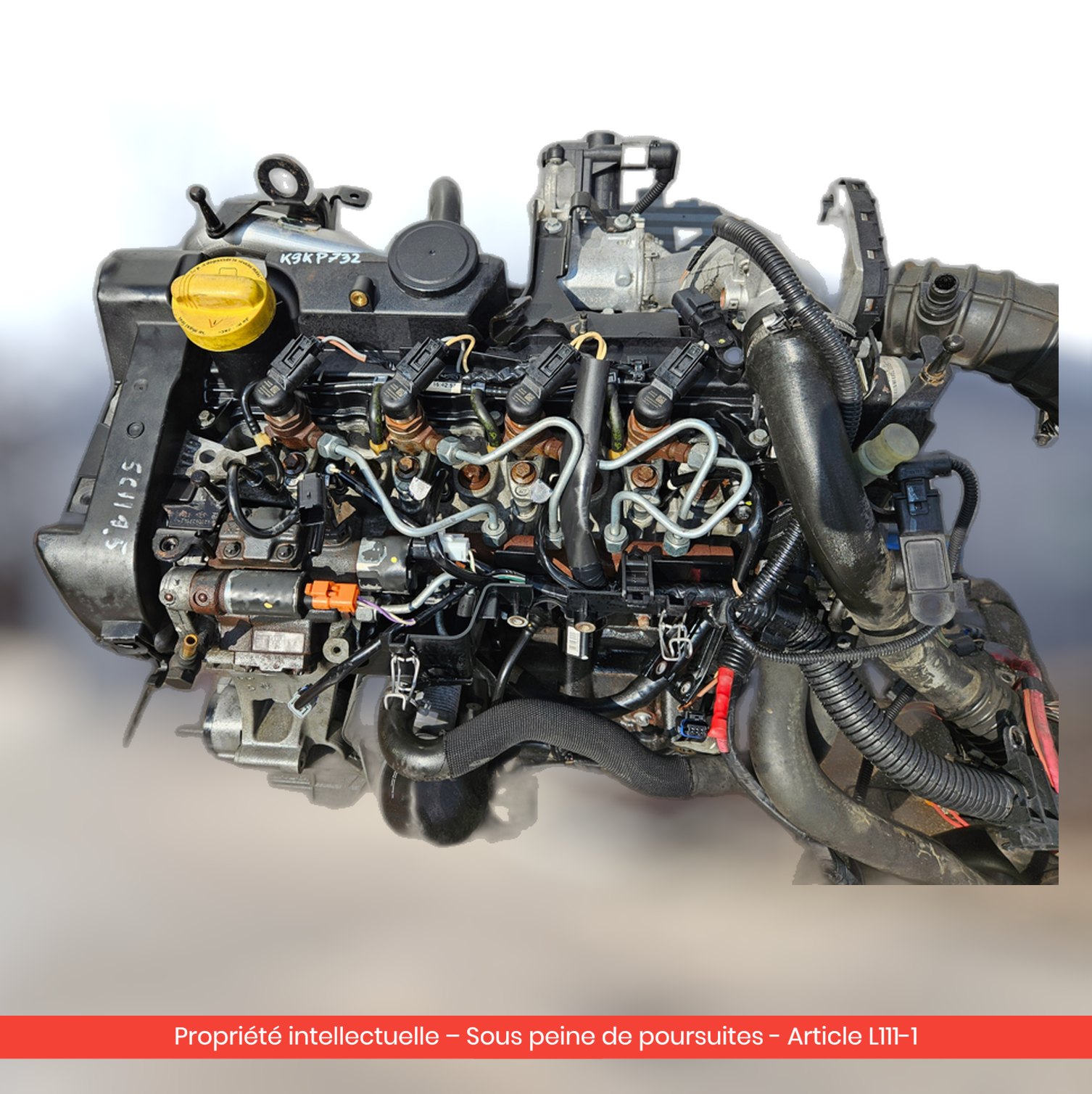 Moteur Renault Scenic II / Megane II K9KP732 — occasion — vue 4