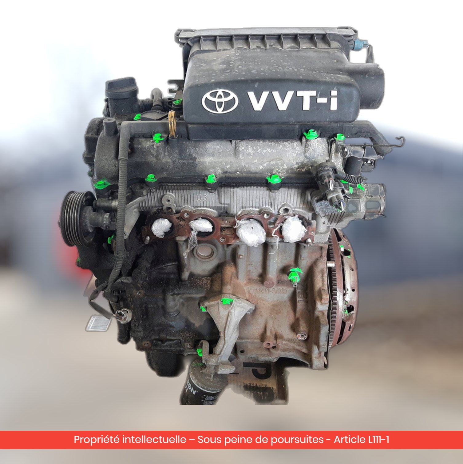 Moteur Toyota Aygo II / Yaris 1KR-FE-0Q082 — occasion — vue 2