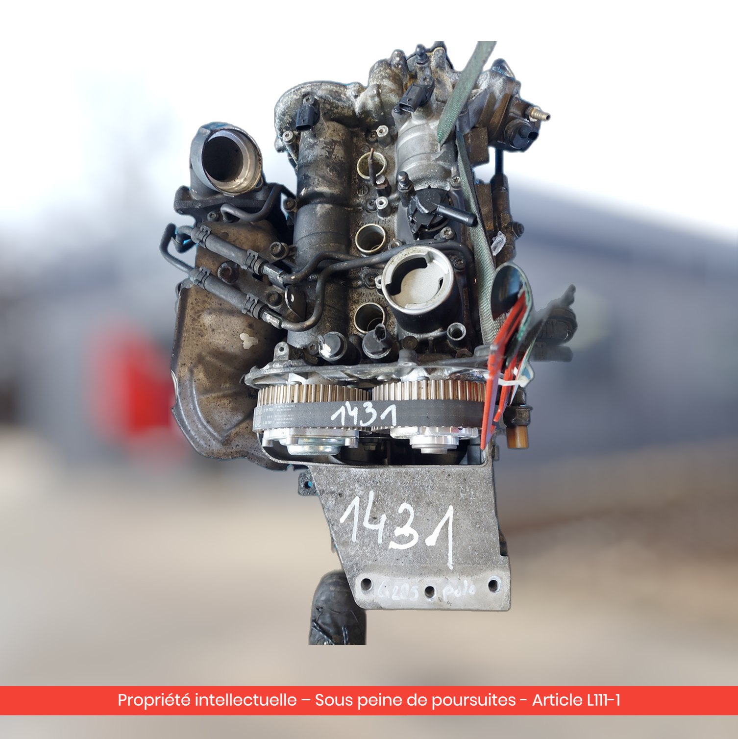 Moteur Seat Ibiza / Toledo / Volkswagen Golf VII CHZC — occasion — vue 3