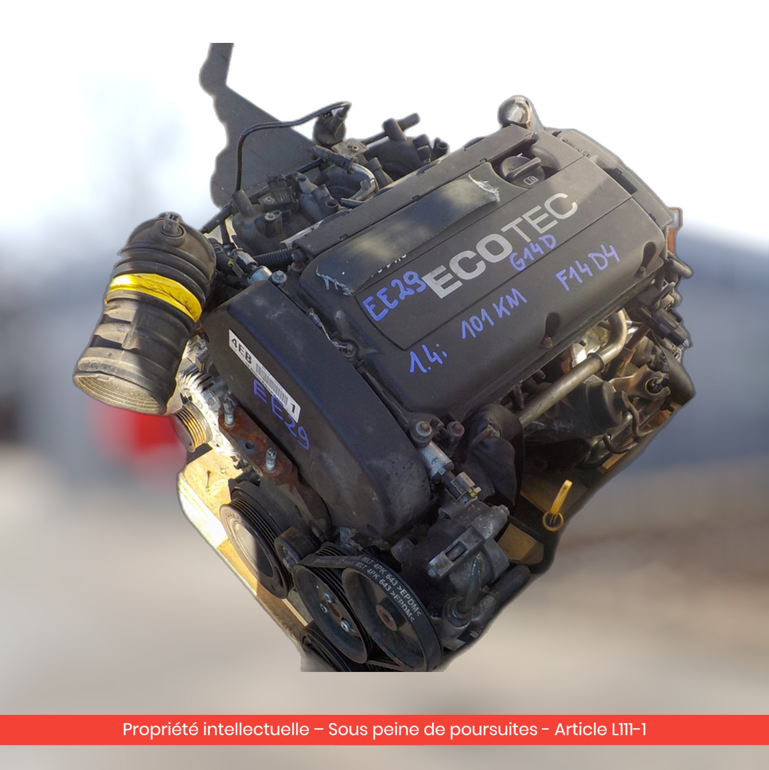 Moteur Chevrolet Kalos / Daewoo Kalos F14S3 — occasion — vue 3