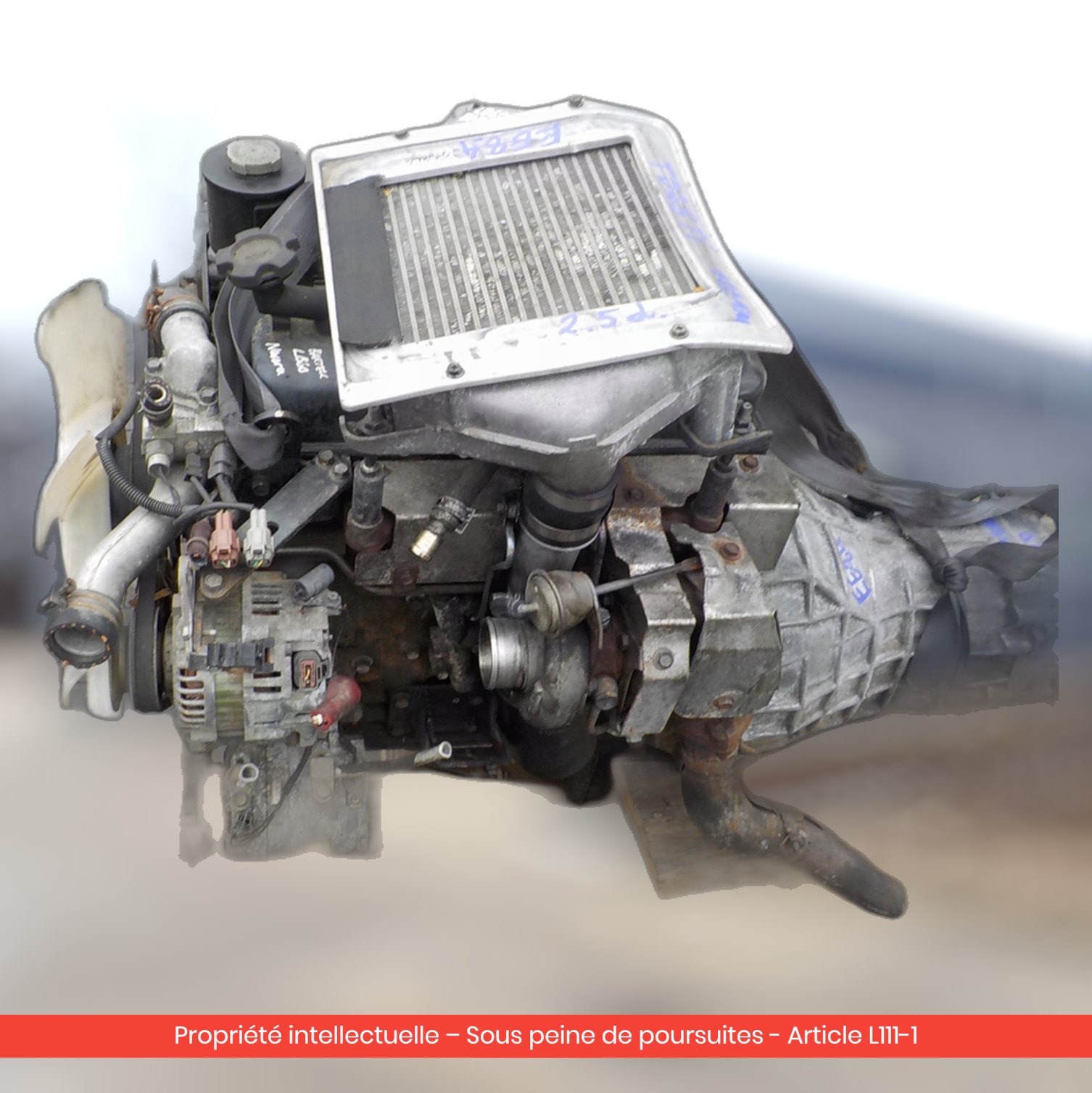Moteur Ford Maverick / Nissan Terrano II TD27-TI — occasion — vue 3