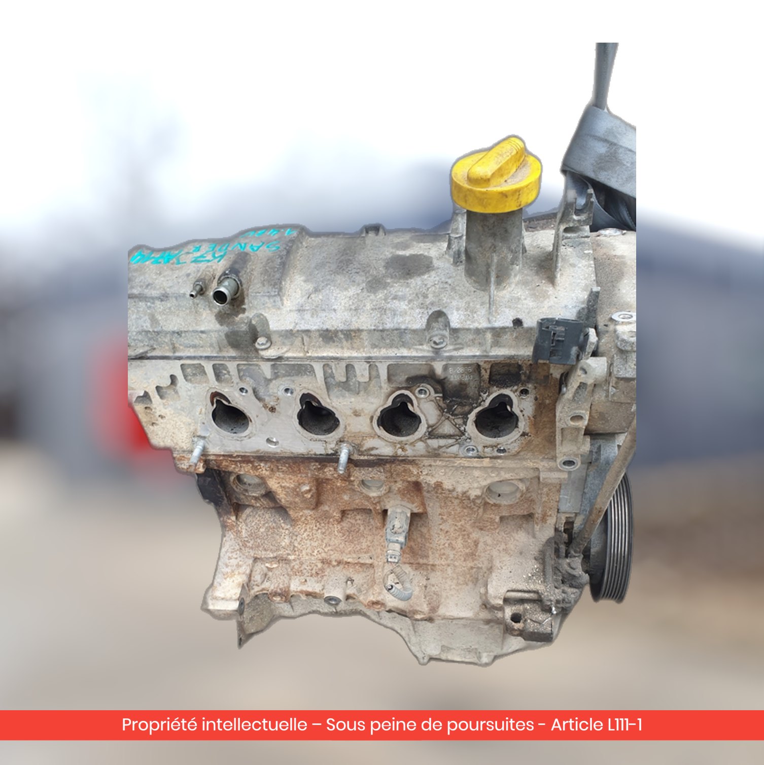 Moteur Dacia Sandero / Logan K7JA714 — occasion — vue 1