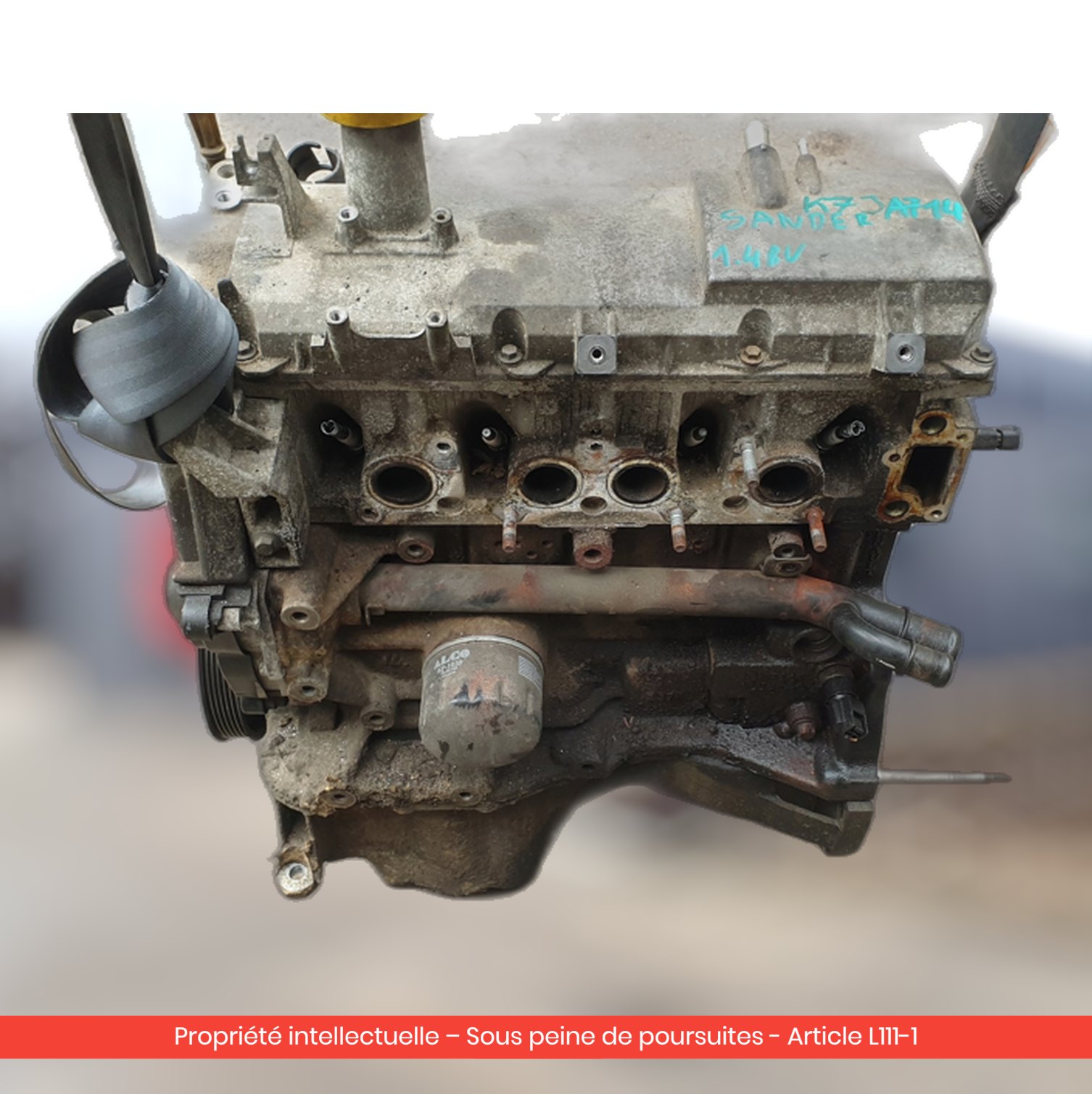 Moteur Dacia Sandero / Logan K7JA714 — occasion — vue 2