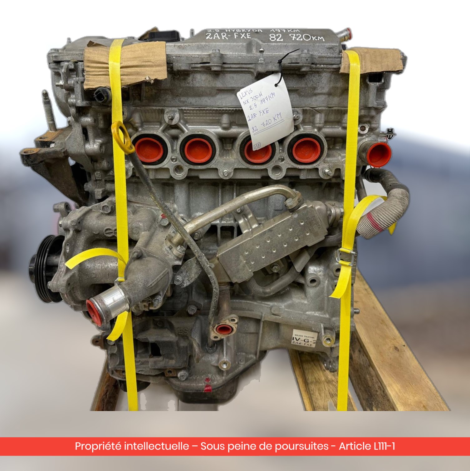 Moteur Lexus NX300H / Toyota Rav 4 2AR-FXE — occasion — vue 4