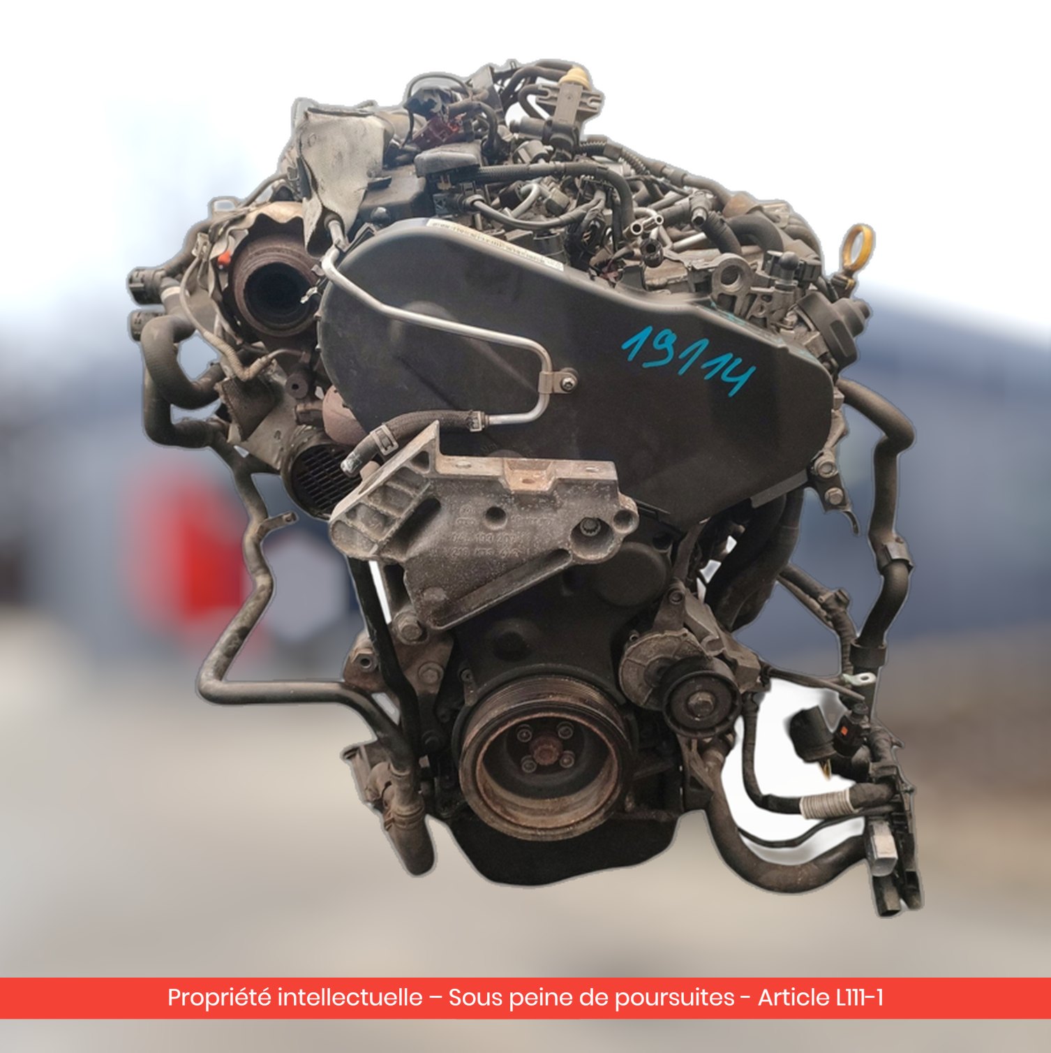 Moteur Audi A3 / Seat Leon / Volkswagen Golf VII CLHA — occasion — vue 3