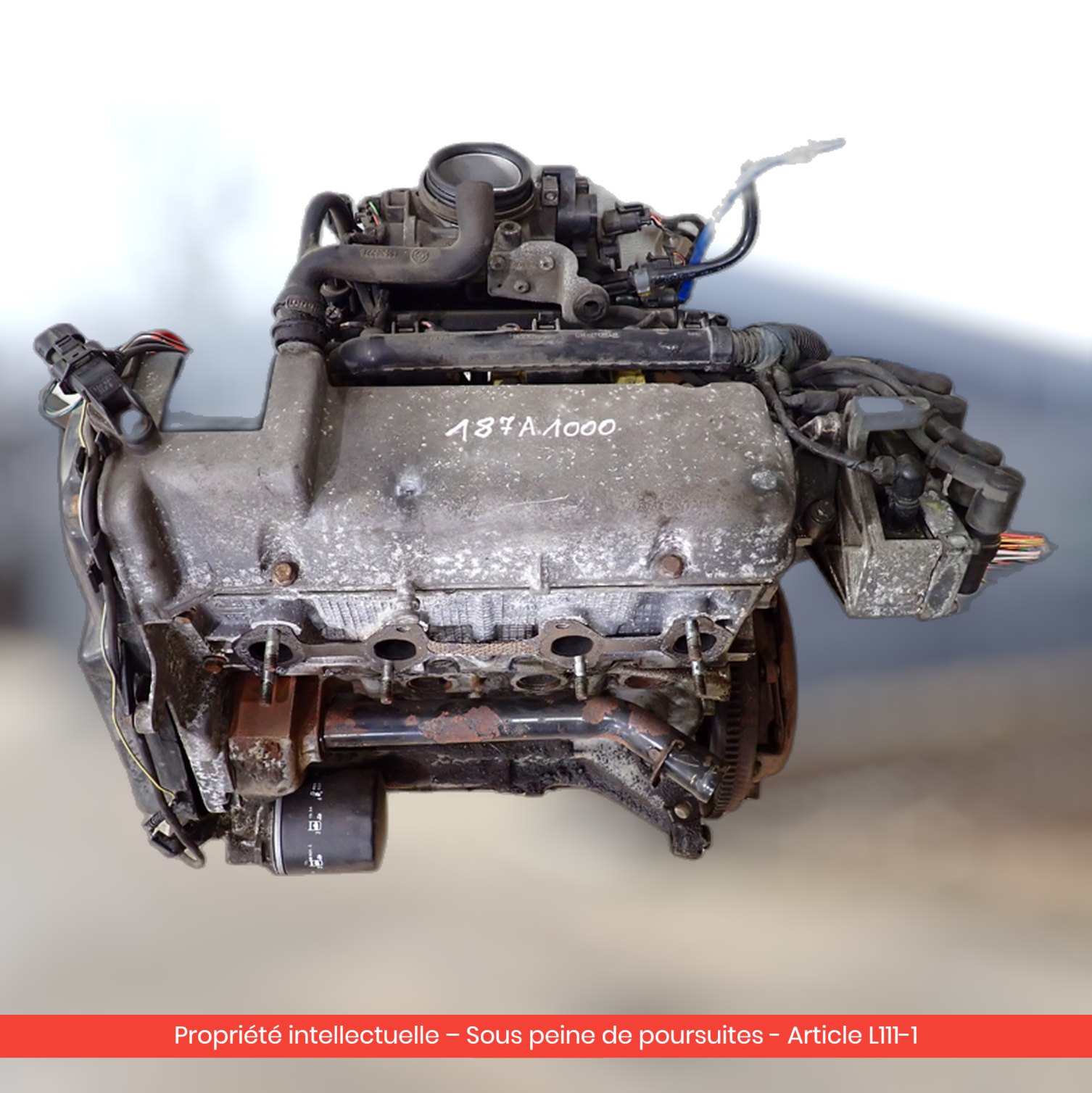 Moteur Fiat Seicento / Panda 187A1000 — occasion — vue 4