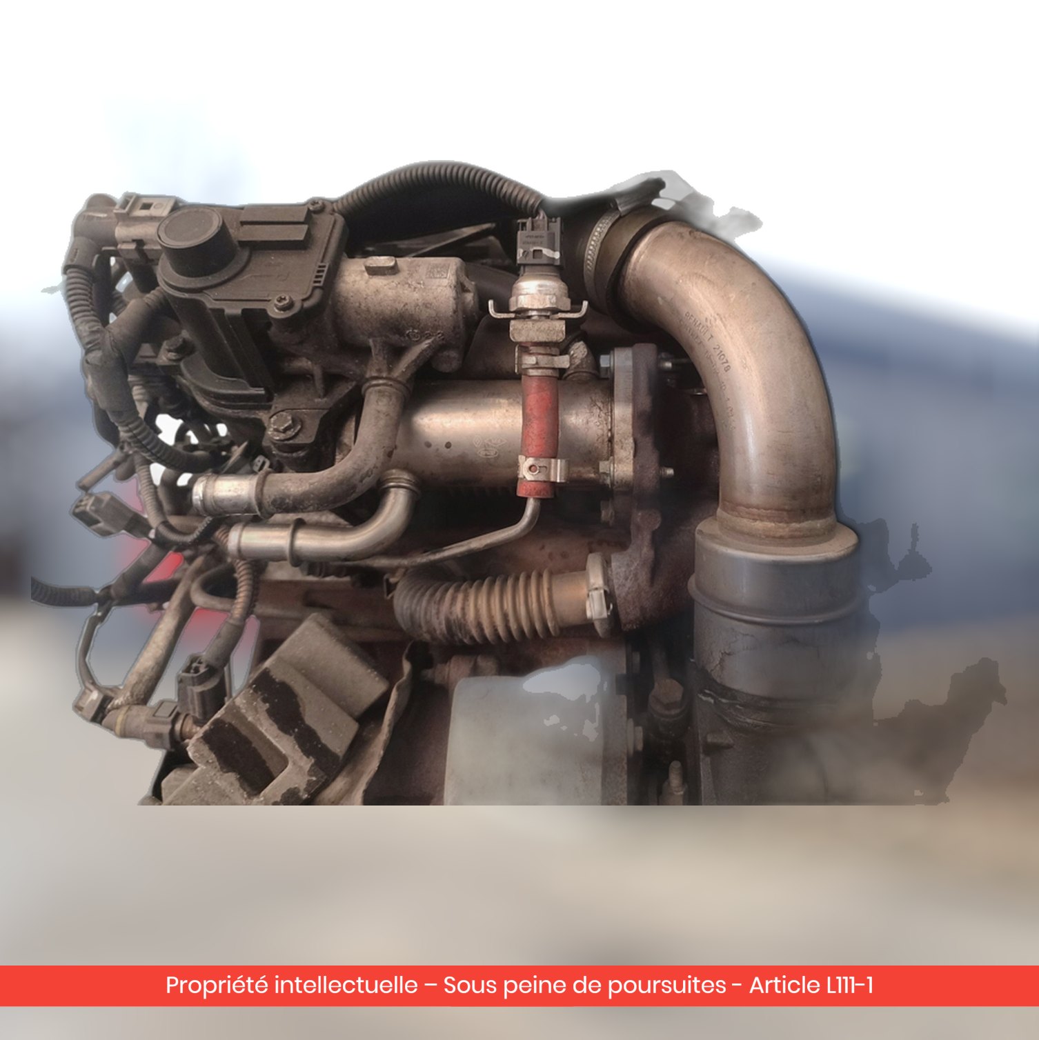 Moteur Renault Megane III / Scenic III K9KJ836 — occasion — vue 3