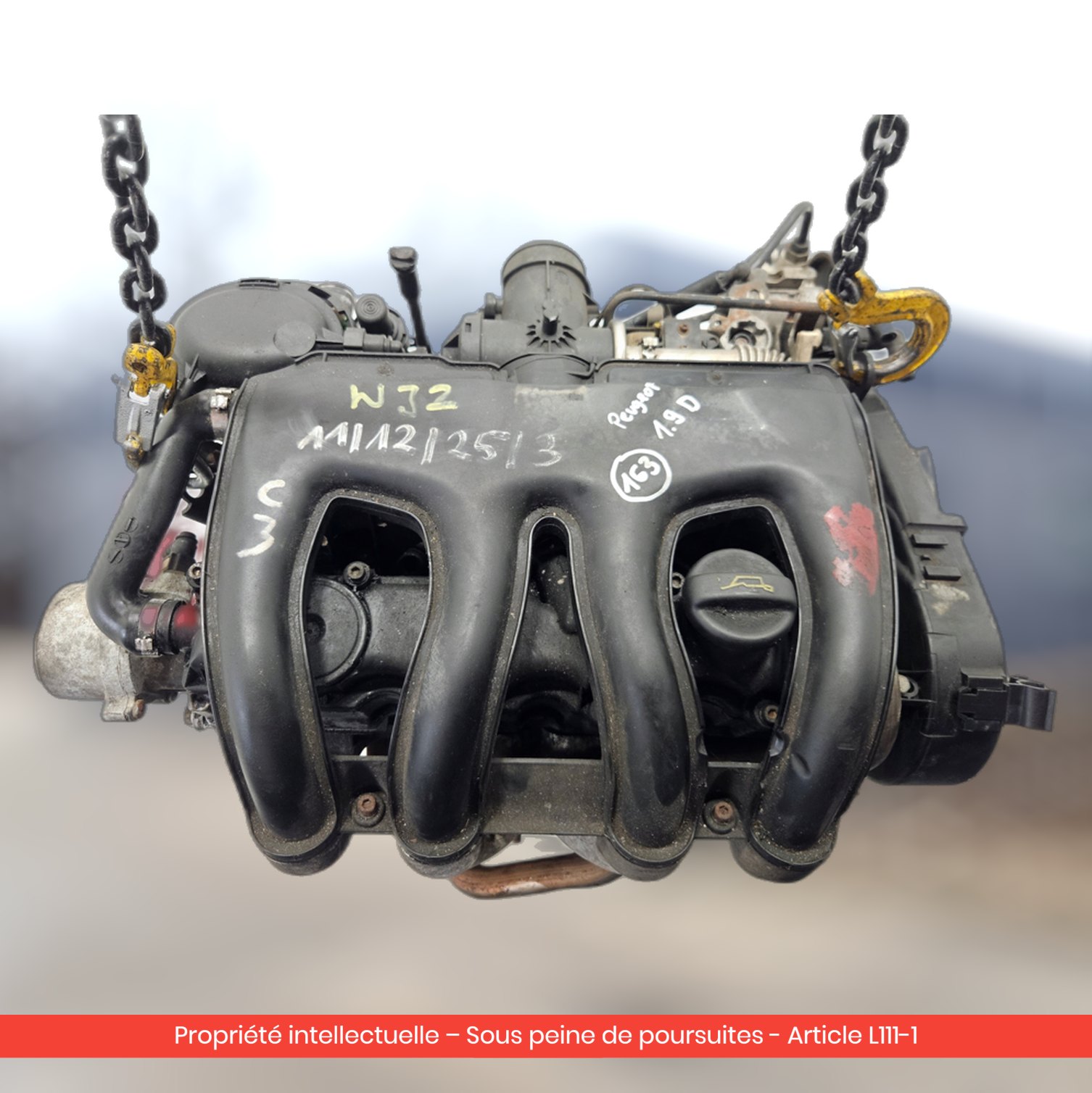 Moteur Peugeot Partner / 206 WJZ — occasion — vue 4