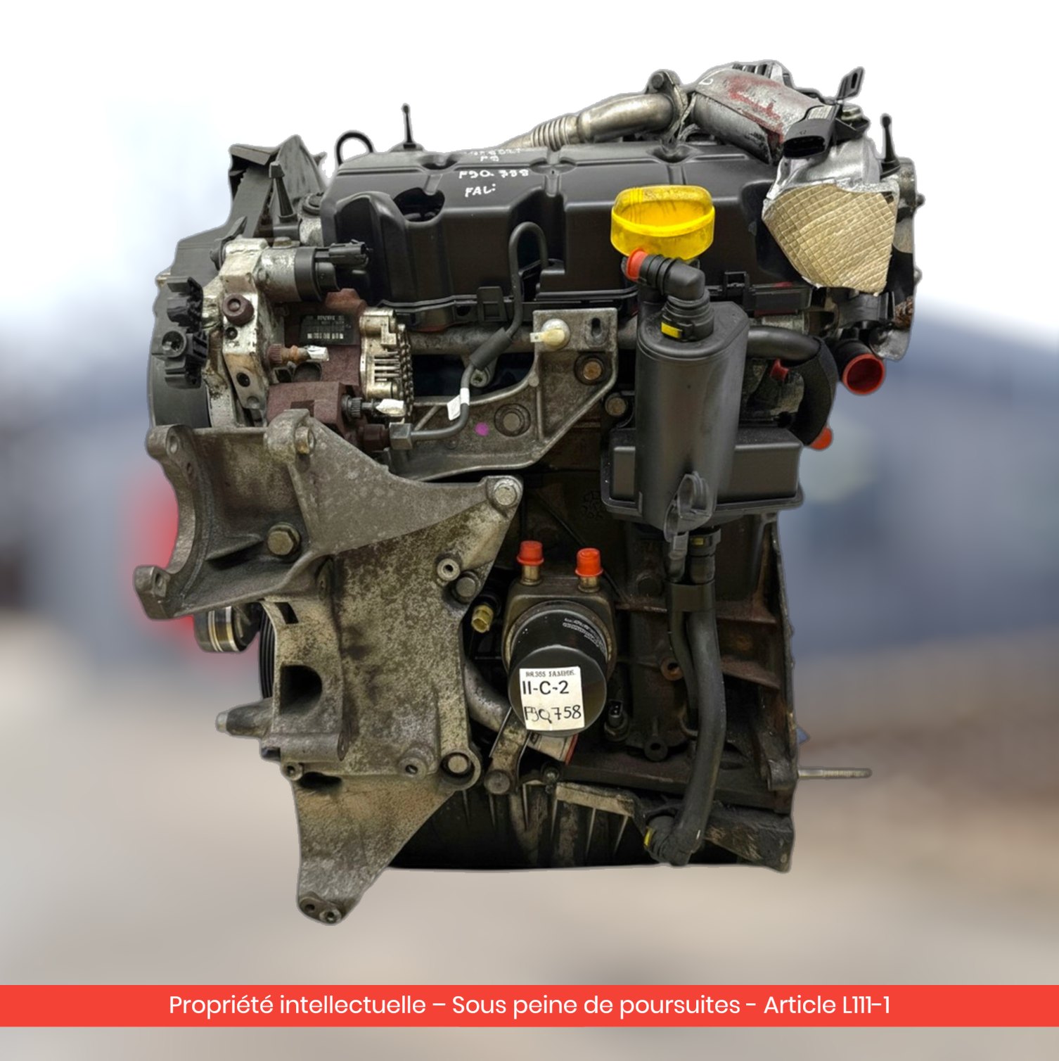Moteur Renault Megane / Scenic F9QQ744 — occasion — vue 3