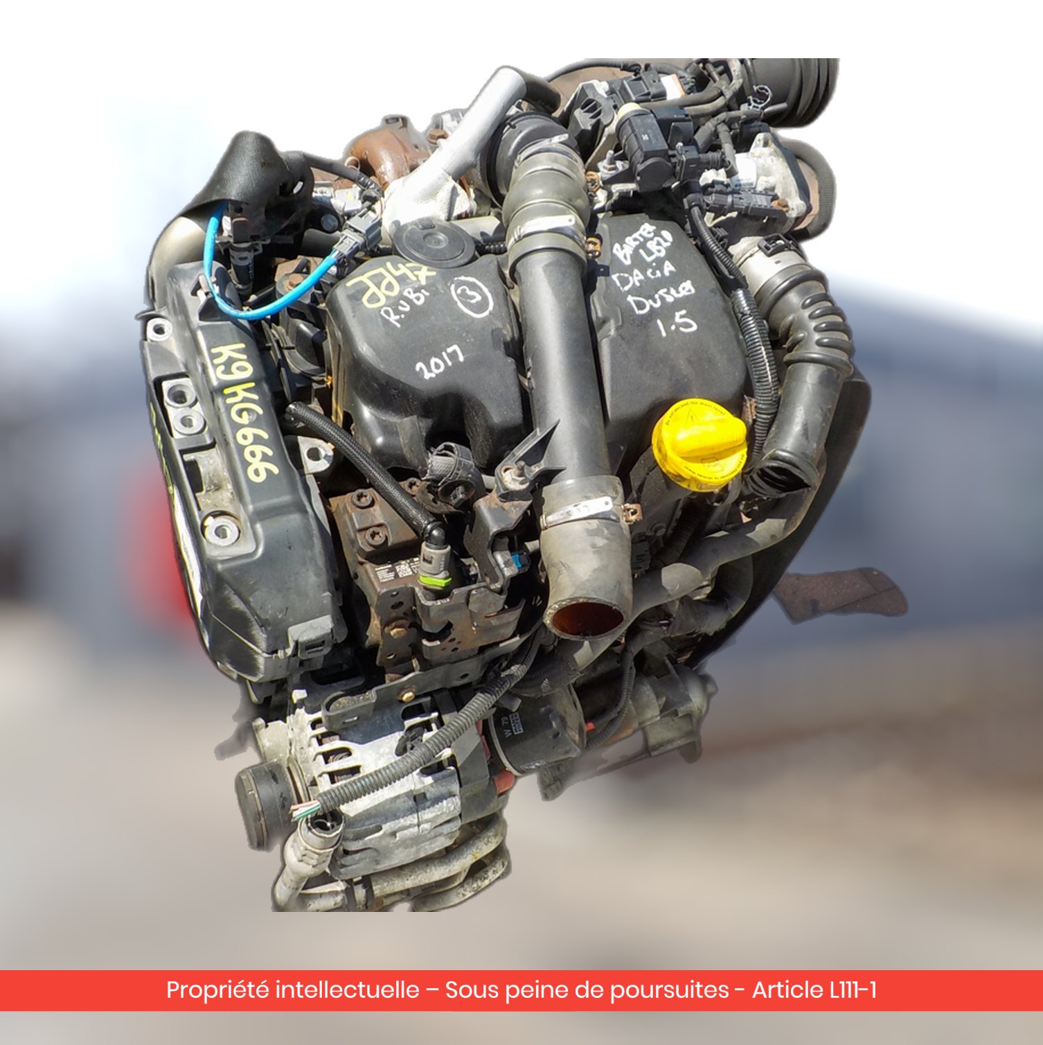 Moteur Dacia Duster / Lodgy K9K666 — occasion — vue 2