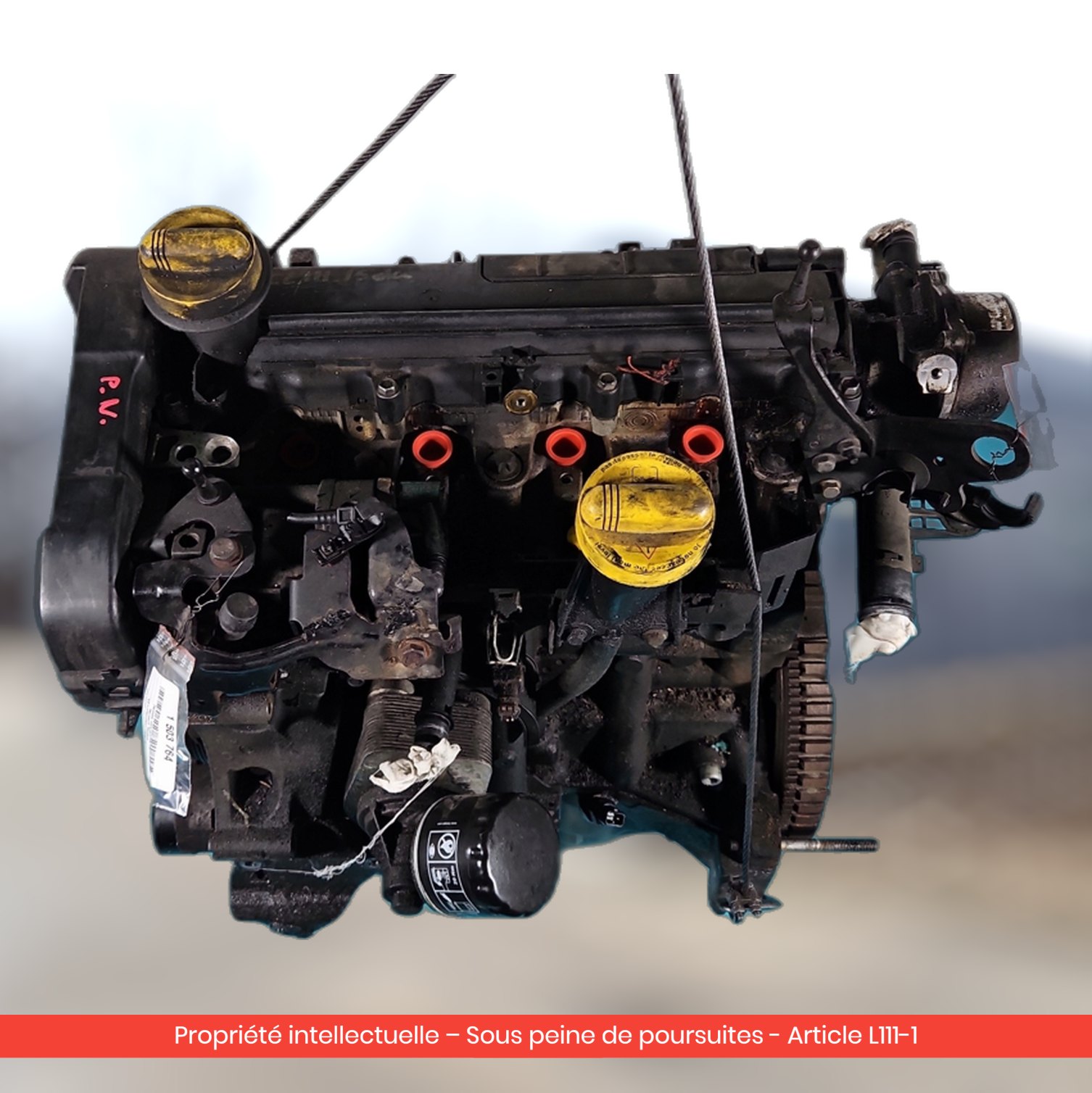 Moteur Renault Clio III / Modus K9KT766 — occasion — vue 3