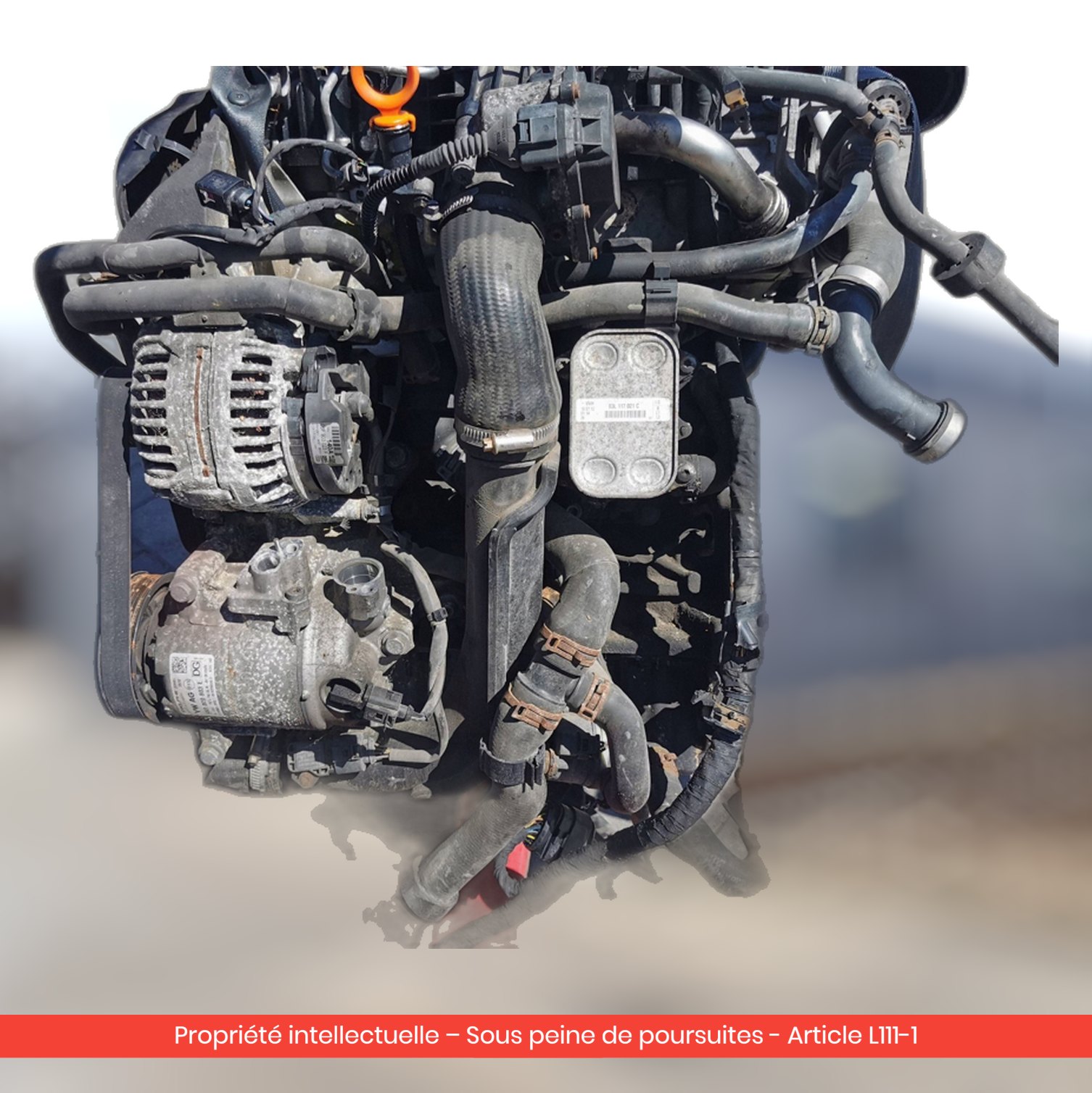 Moteur Seat Leon / Altea / Škoda Octavia II CFHC — occasion — vue 3