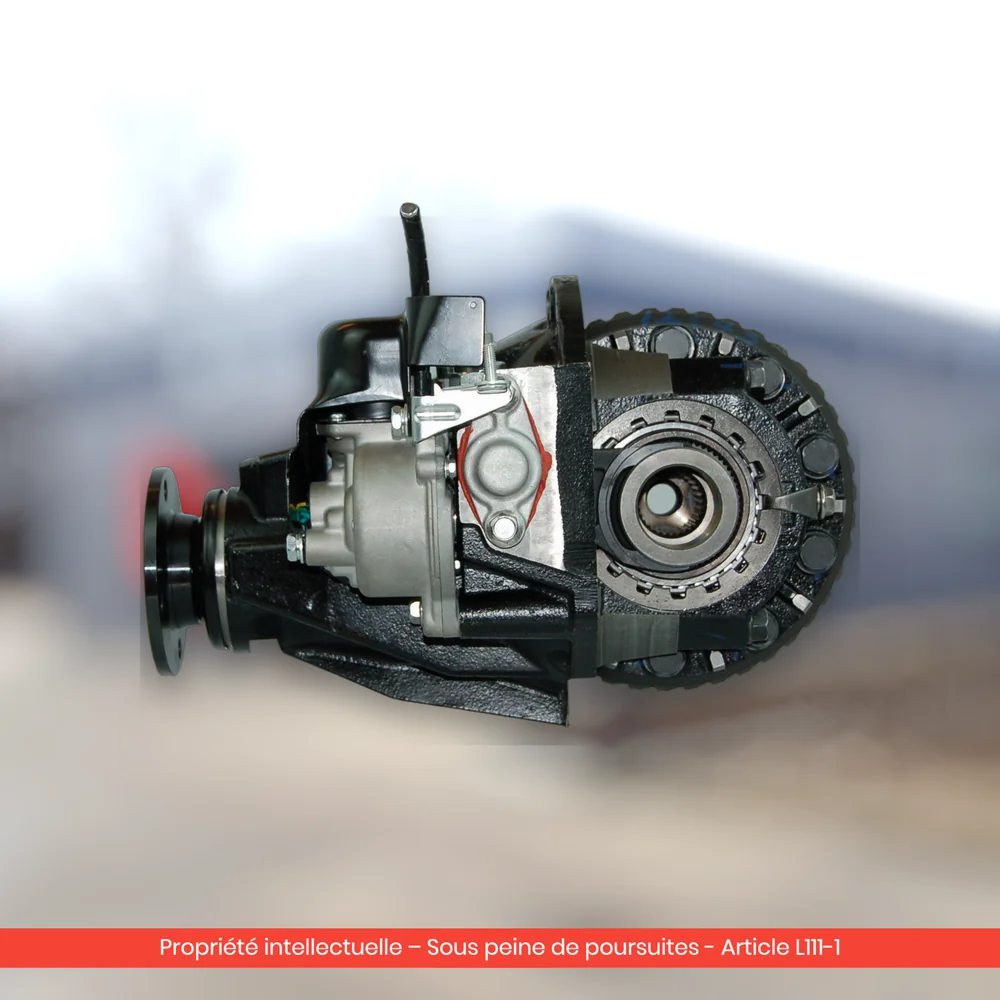 Différentiel arrière reconditionné Toyota Hilux Vigo (KUN25) 2KD-FTV — 41110-71280 rapport 3.909 — à blocage — vue 5