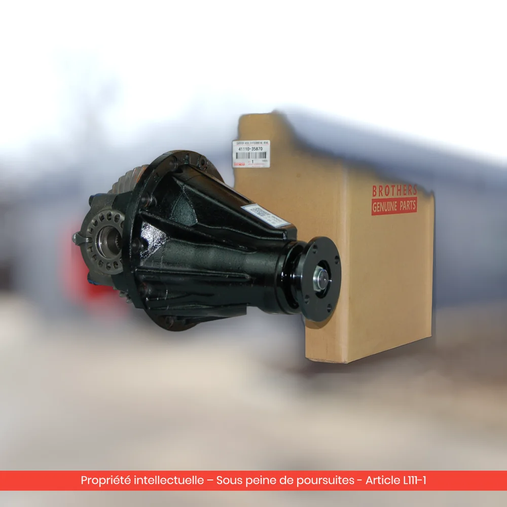 Différentiel arrière reconditionné Toyota Hiace H200 (KDH201) 1KD-FTV — 41110-35870 rapport 3.727 — vue 5