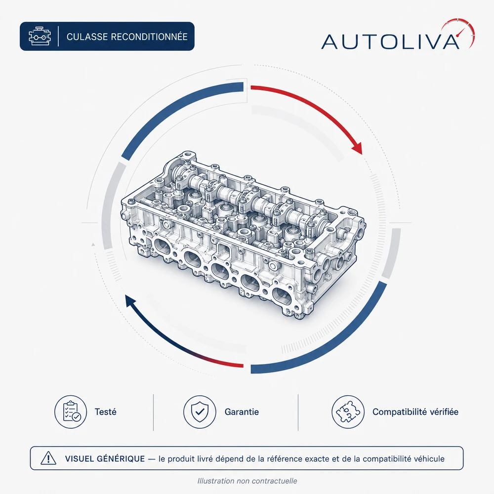 Culasse Diesel reconditionnée – Audi Ddya – échange standard
