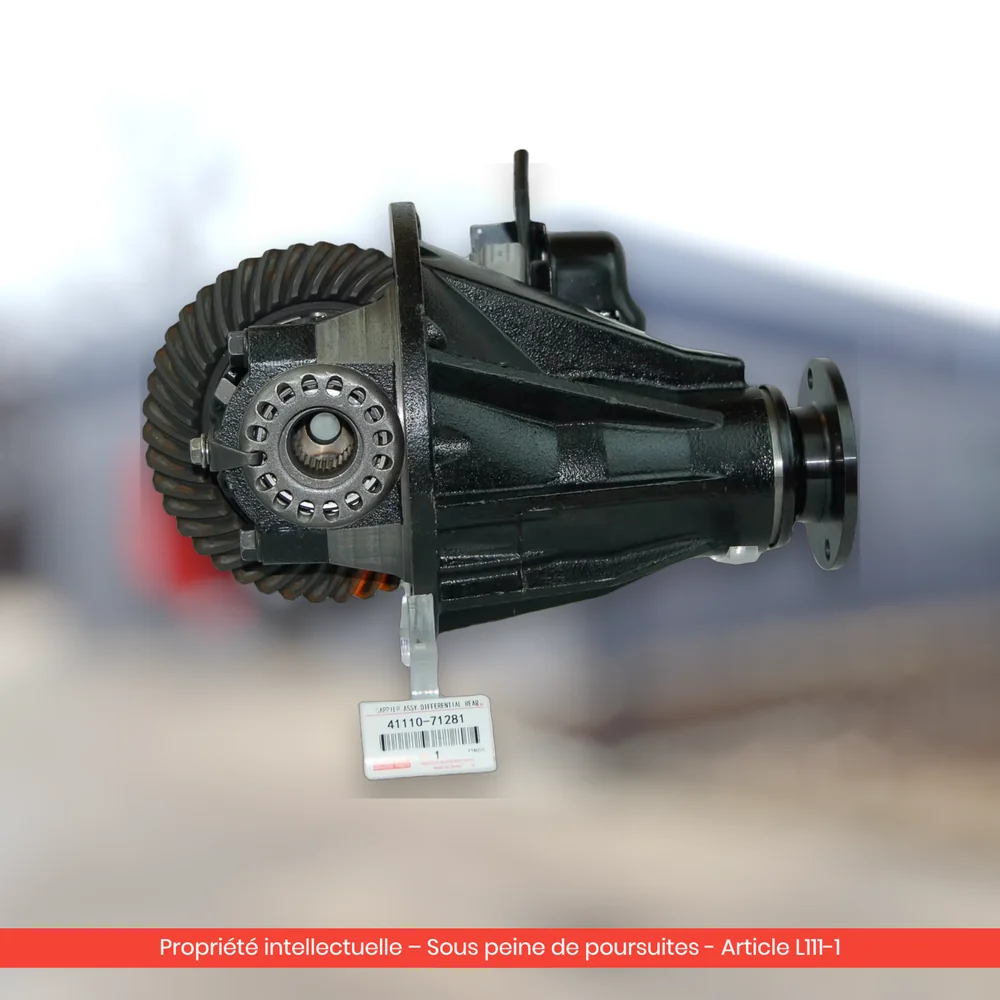 Différentiel arrière reconditionné Toyota Hilux Vigo (KUN25) 2KD-FTV — 41110-71280 rapport 3.909 — à blocage