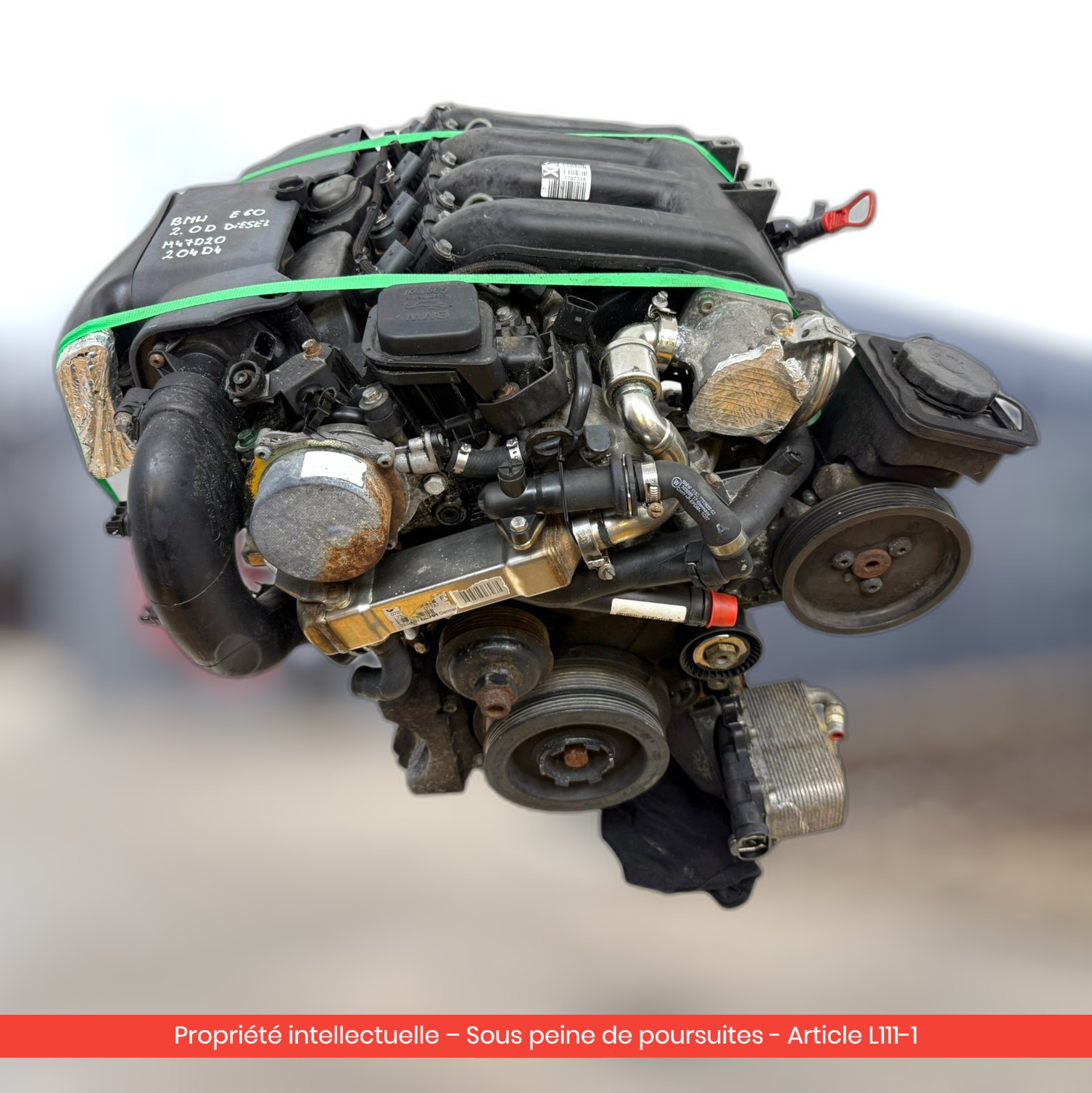 Moteur BMW E60 E61 D M47D20 204D4 — occasion