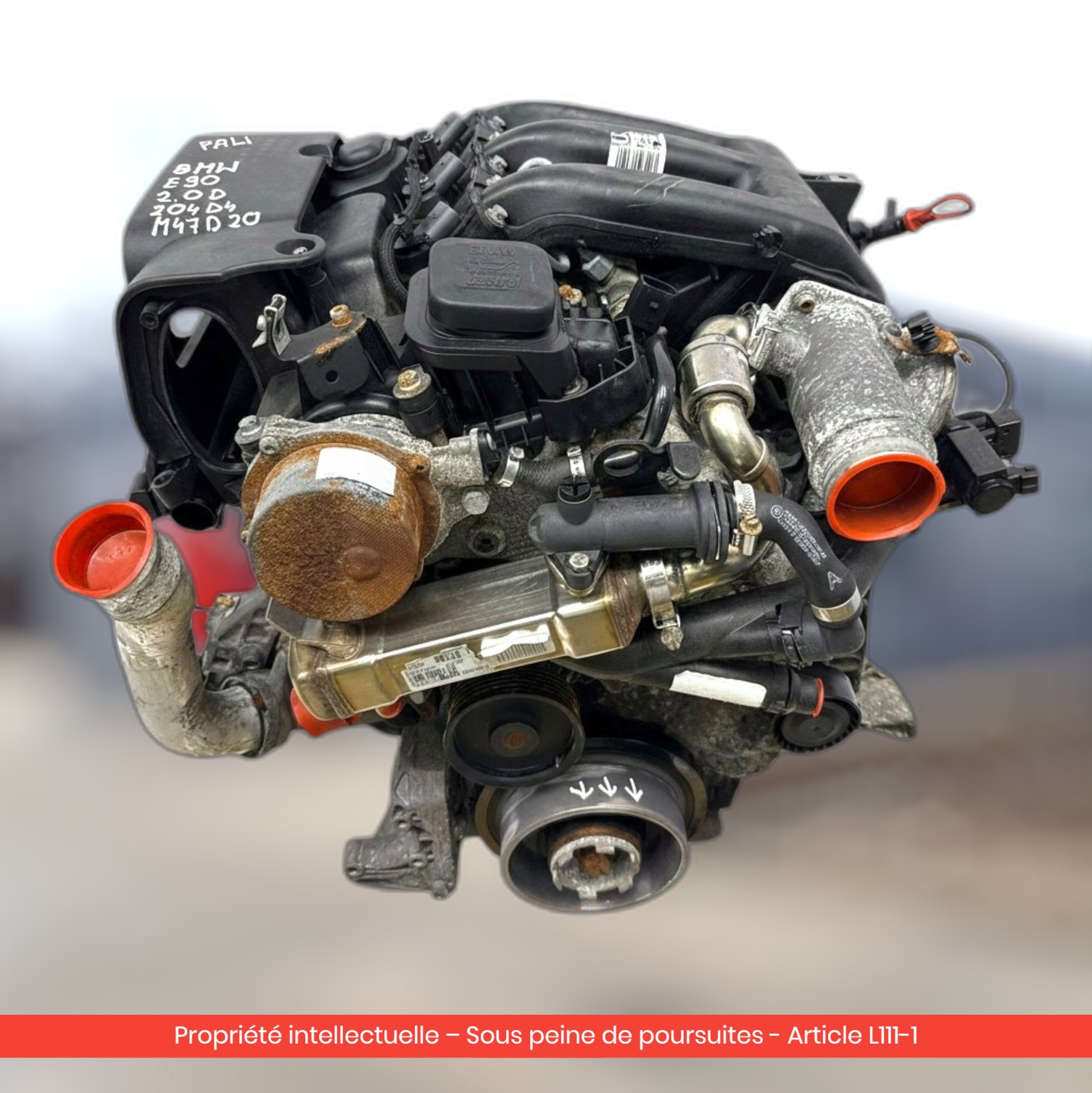 Moteur BMW E90 E91 D M47D20 — occasion