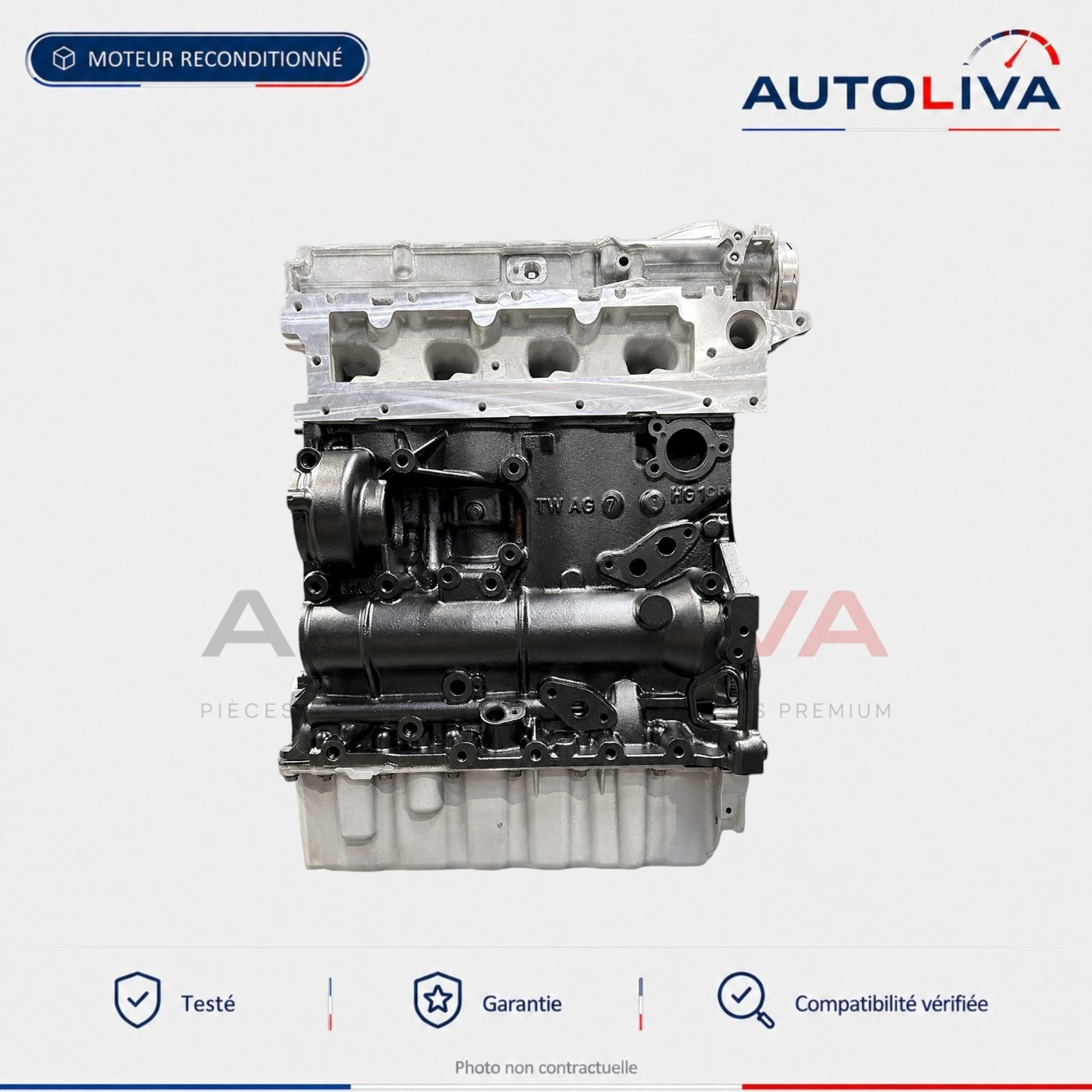 Moteur Diesel DFGA 2.0 TDI 150 ch reconditionné – VW, Audi, Skoda, Seat