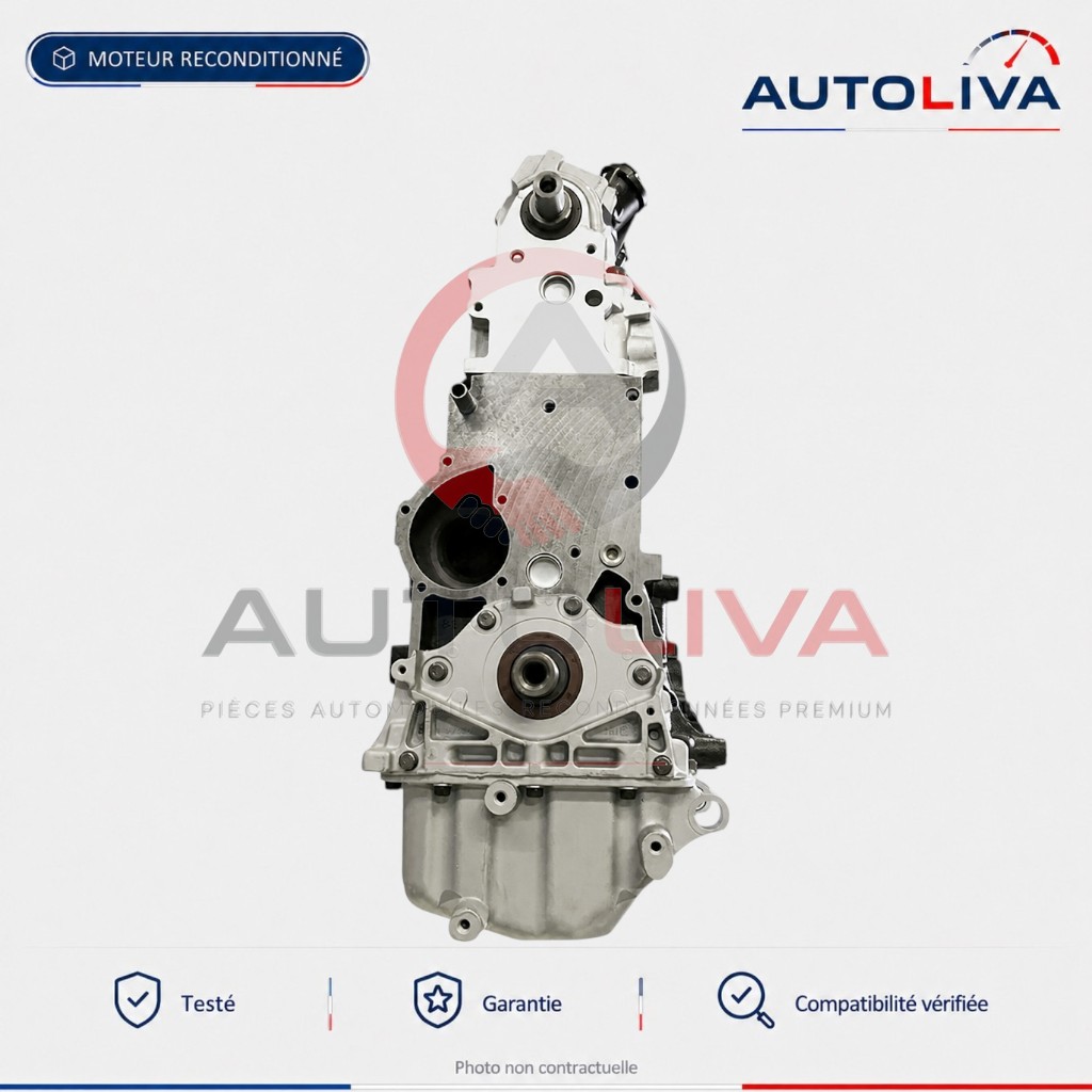 Moteur Diesel WJY (DW8B) 1.9 D 69 ch reconditionné – Peugeot, Citroën, Fiat